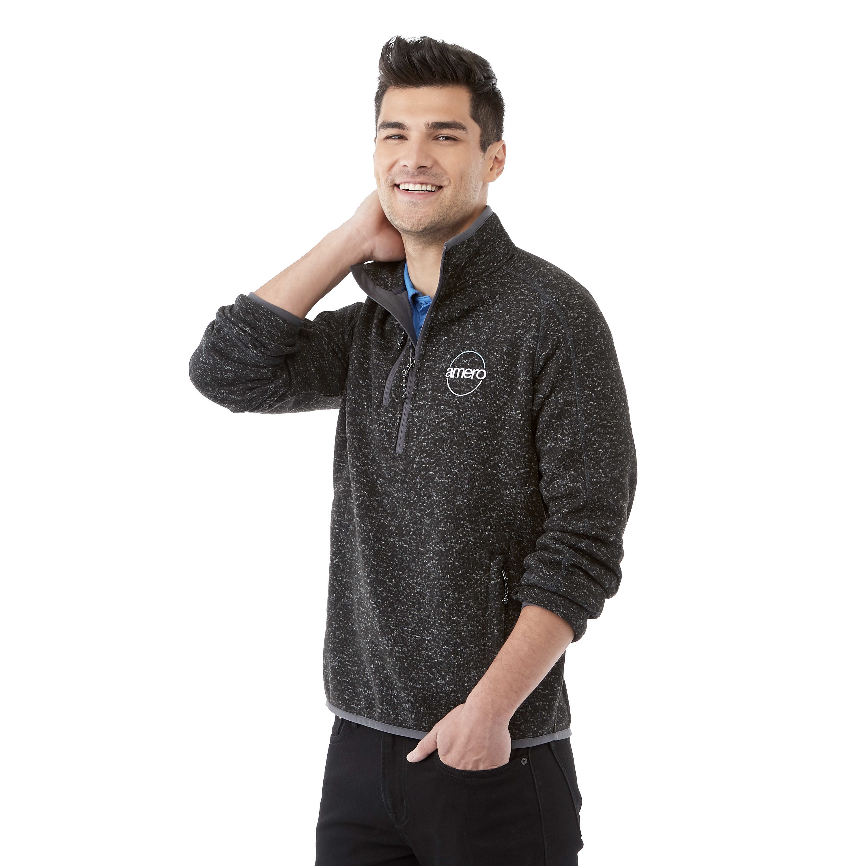 Picture of Men's VORLAGE Sweater Knit Half Zip Pullover Jacket