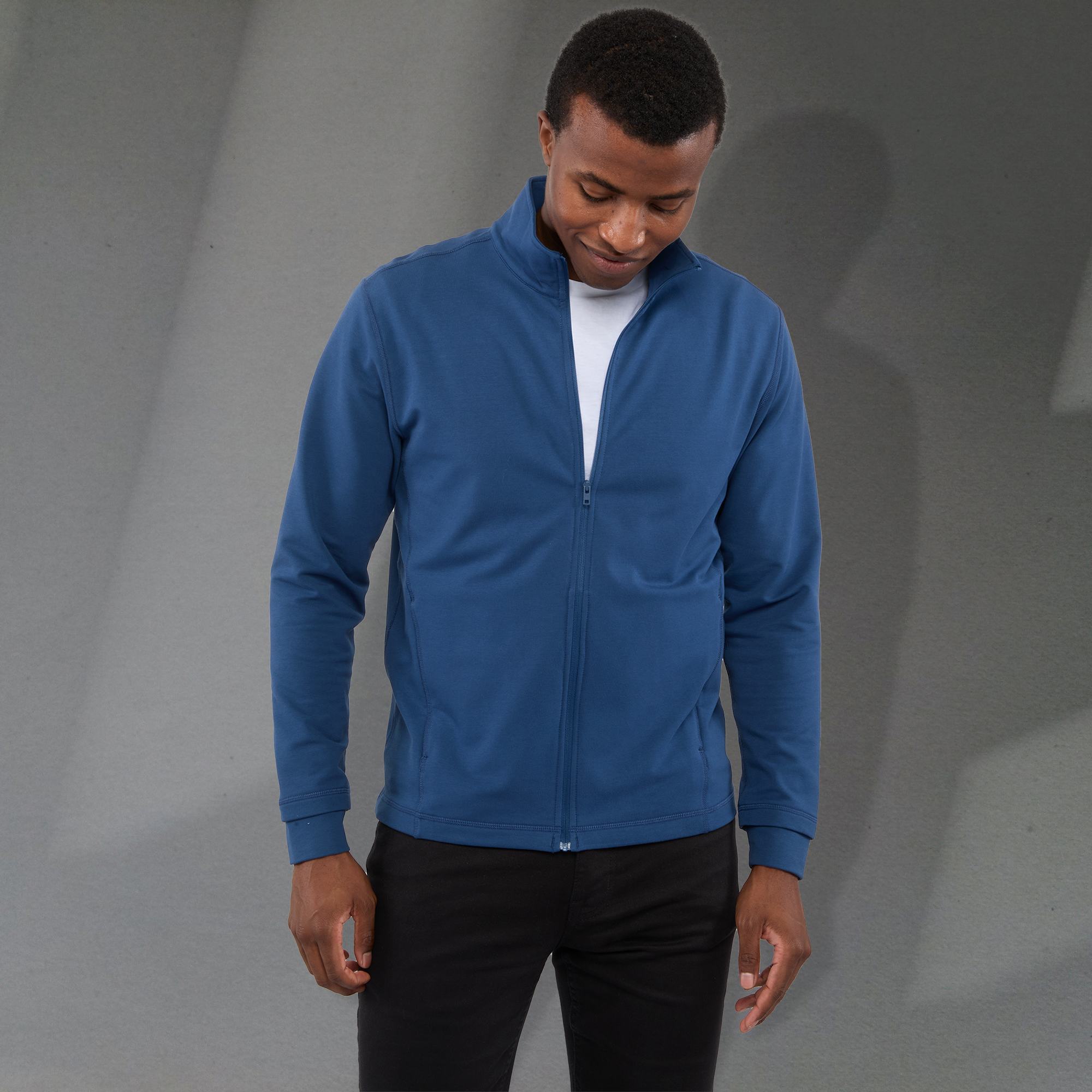 Picture of Men's LYON Eco Stretch Knit Full Zip Lightweight Jacket