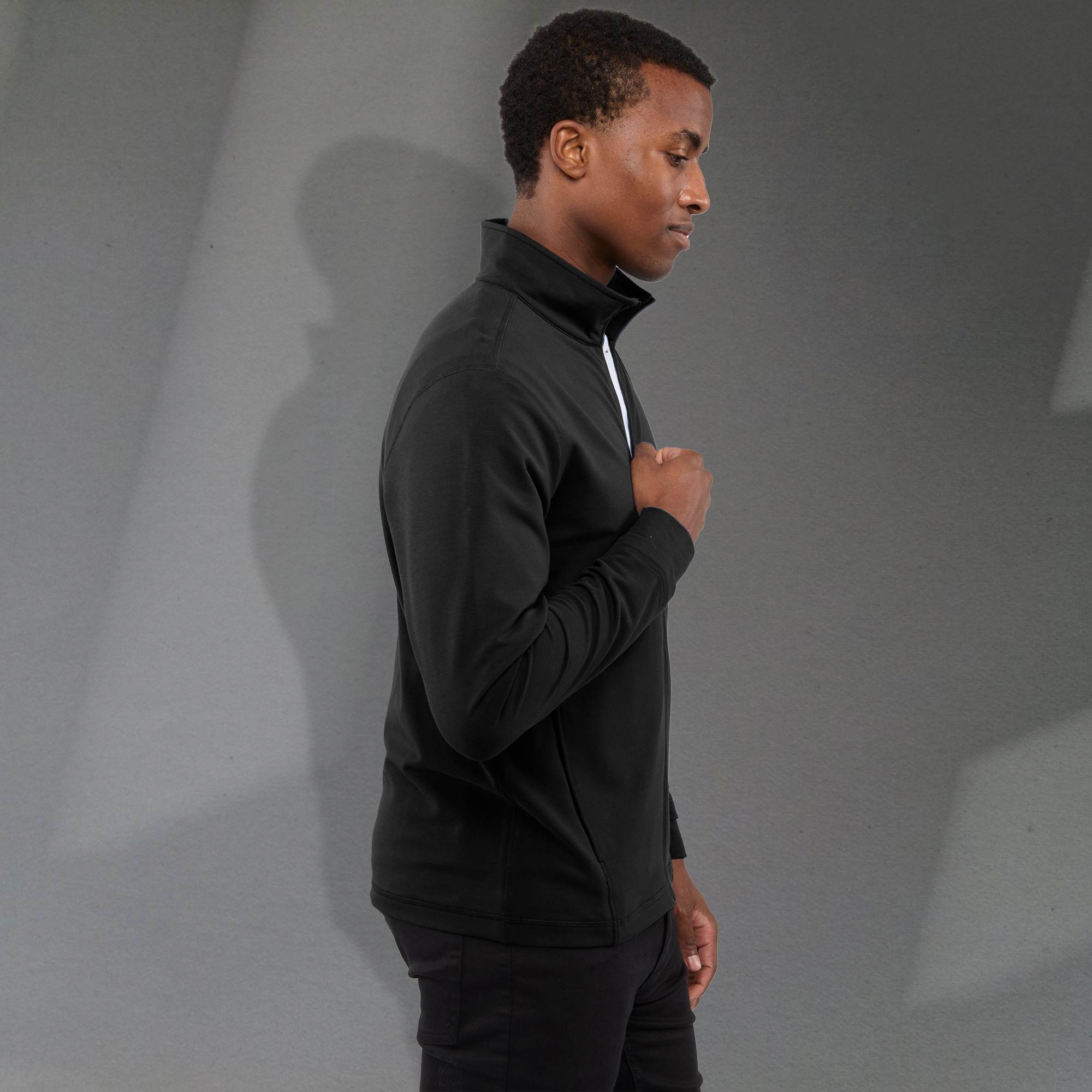 Picture of Men's LYON Eco Stretch Knit Full Zip Lightweight Jacket