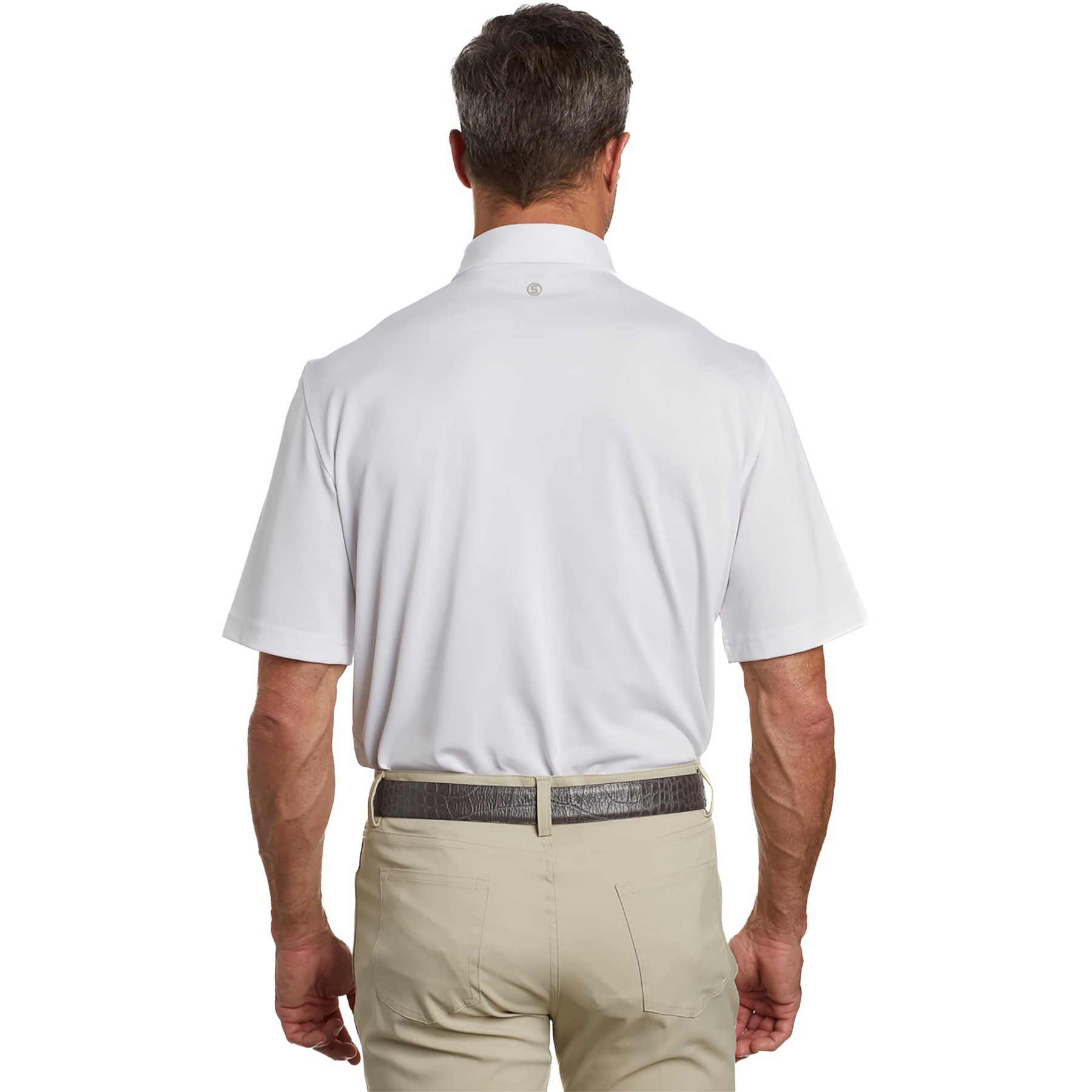 Picture of Men's STITCHr Solid Short Sleeve Pique Polo