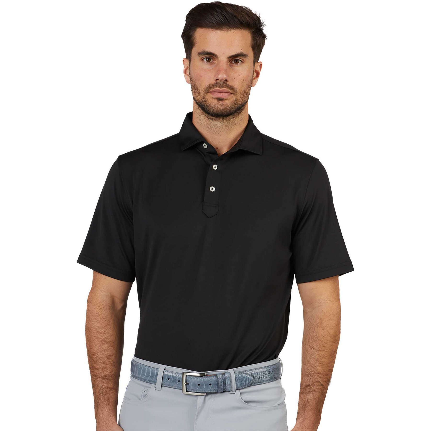 Picture of Men's STITCHr Solid Short Sleeve Pique Polo
