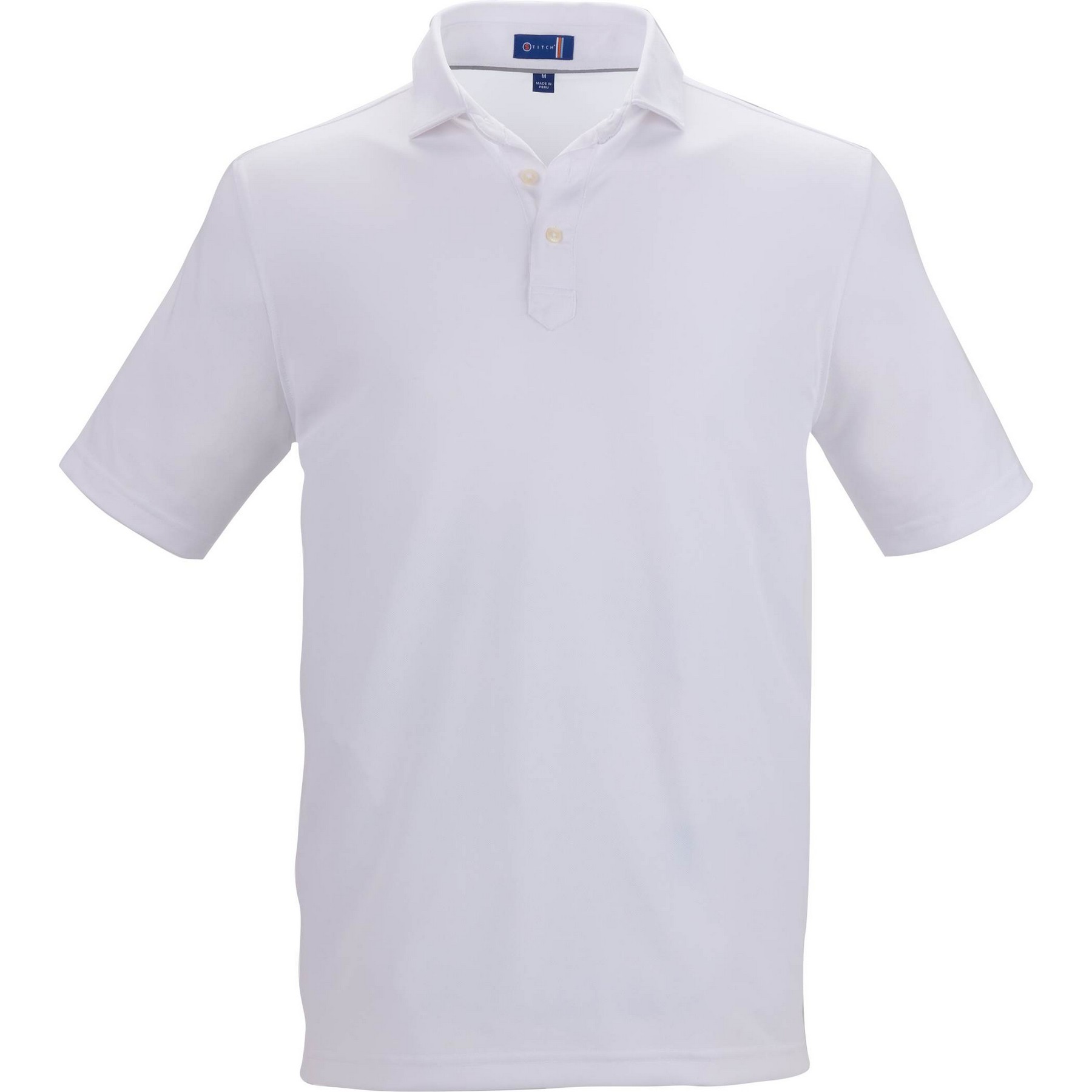 Picture of Men's STITCHr Solid Short Sleeve Pique Polo