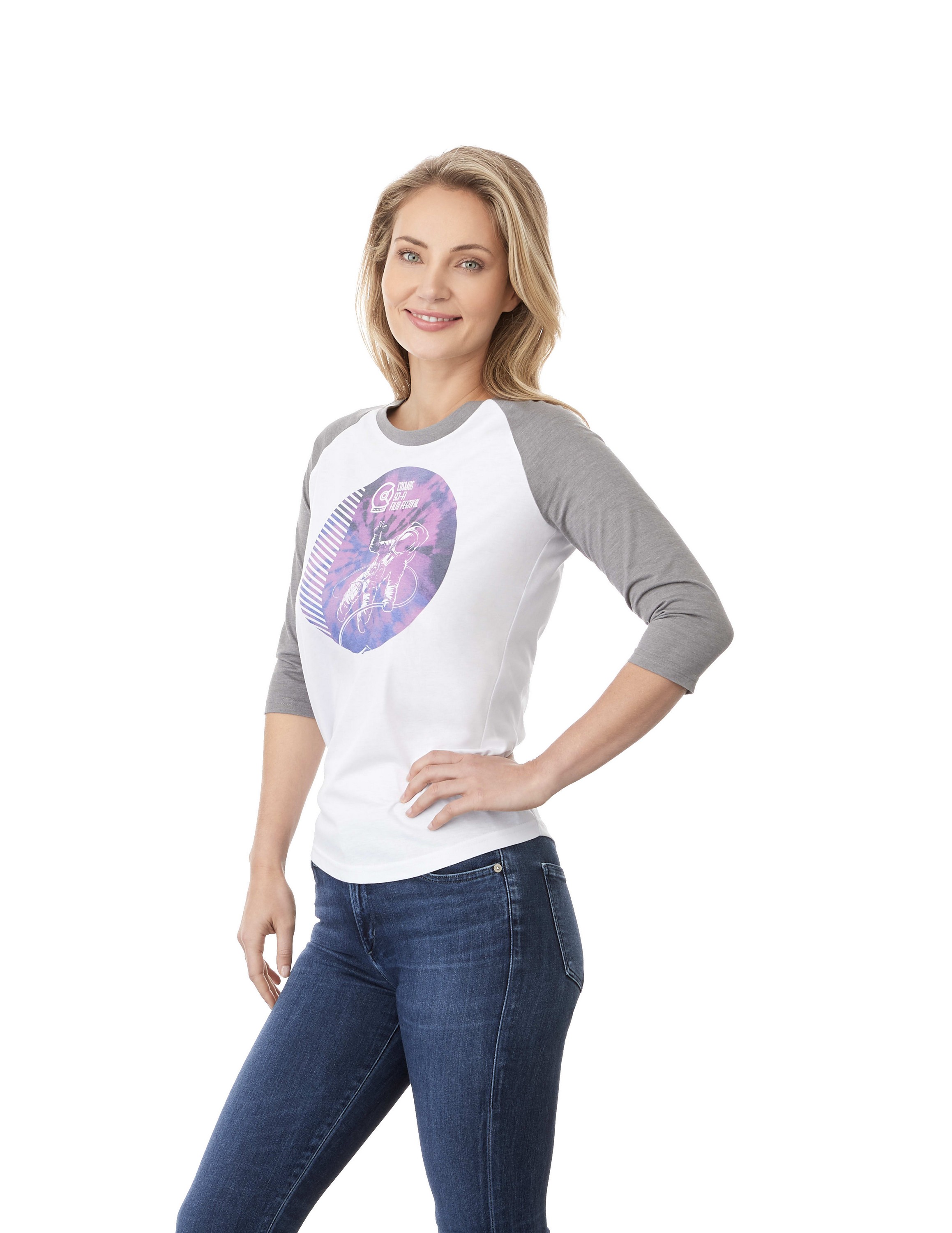 Picture of Women's DAKOTA Three Quarter Raglan Tee