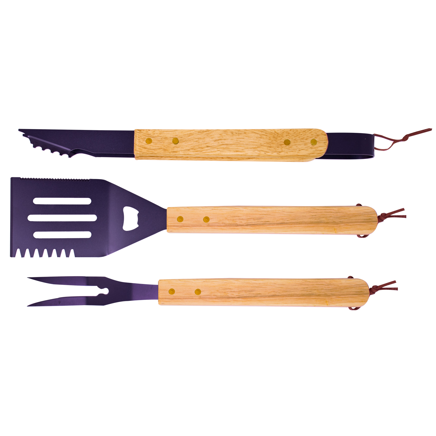 Picture of Premium Wood Handle BBQ Set