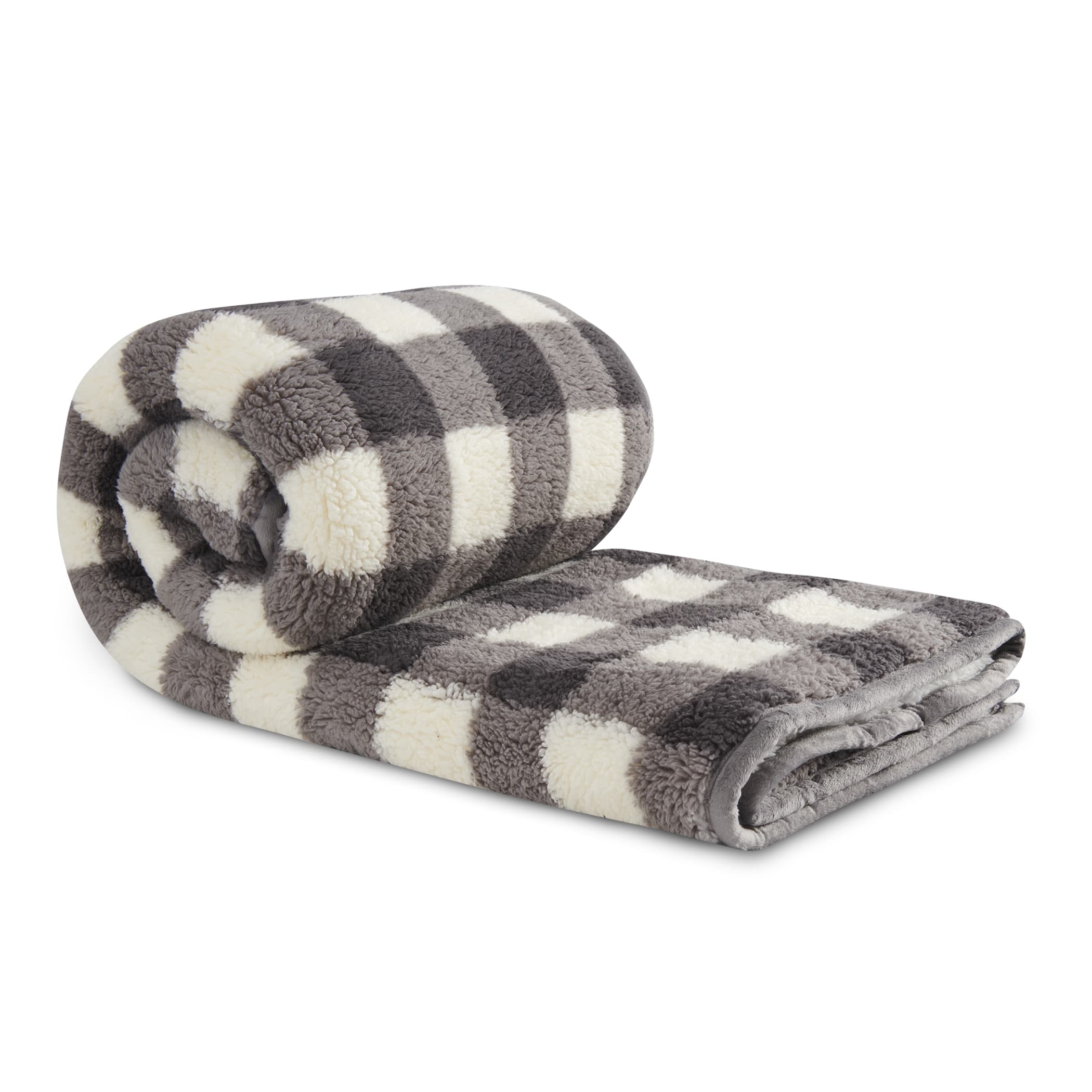 Picture of Field & Co.® Double Sided Plaid Sherpa Blanket