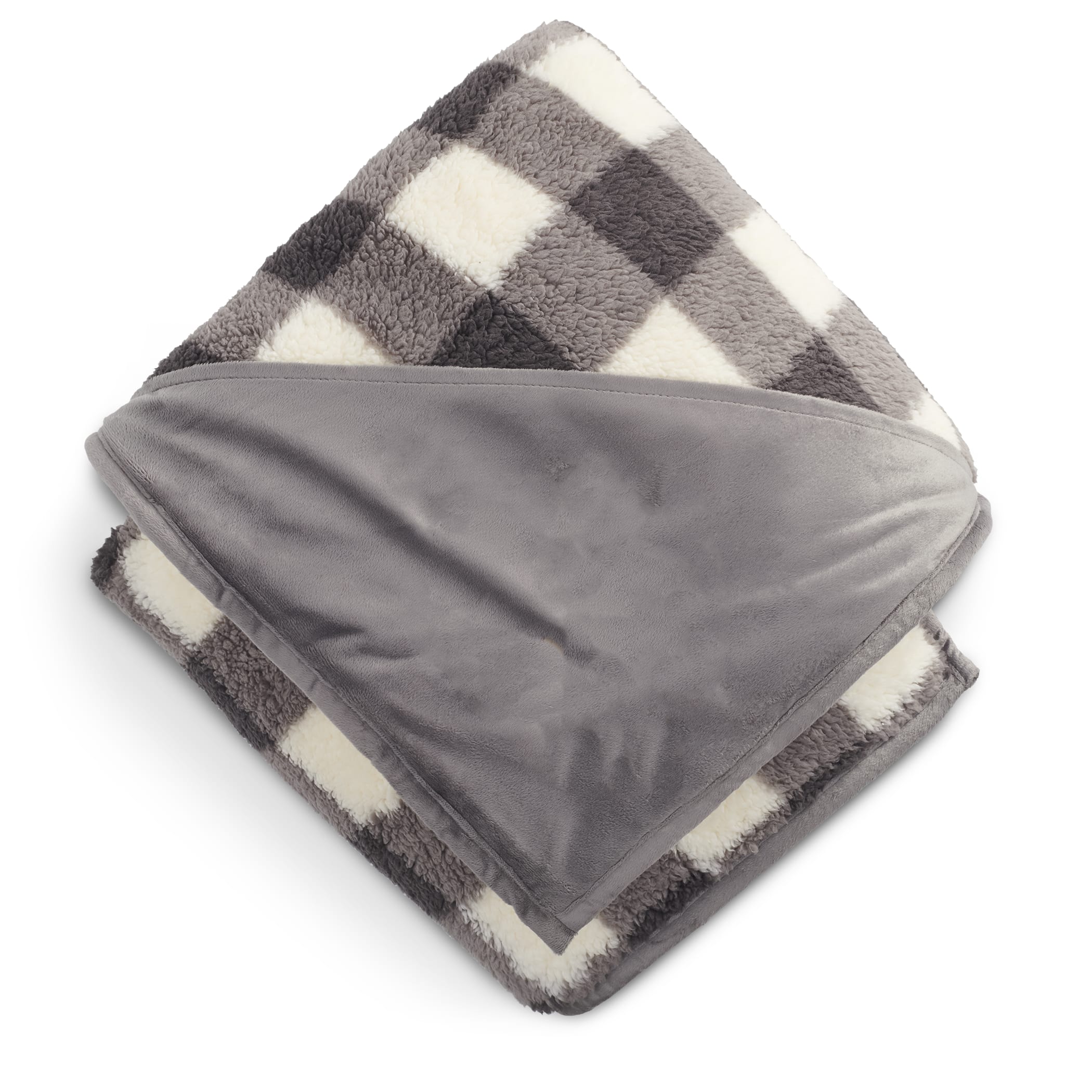 Picture of Field & Co.® Double Sided Plaid Sherpa Blanket