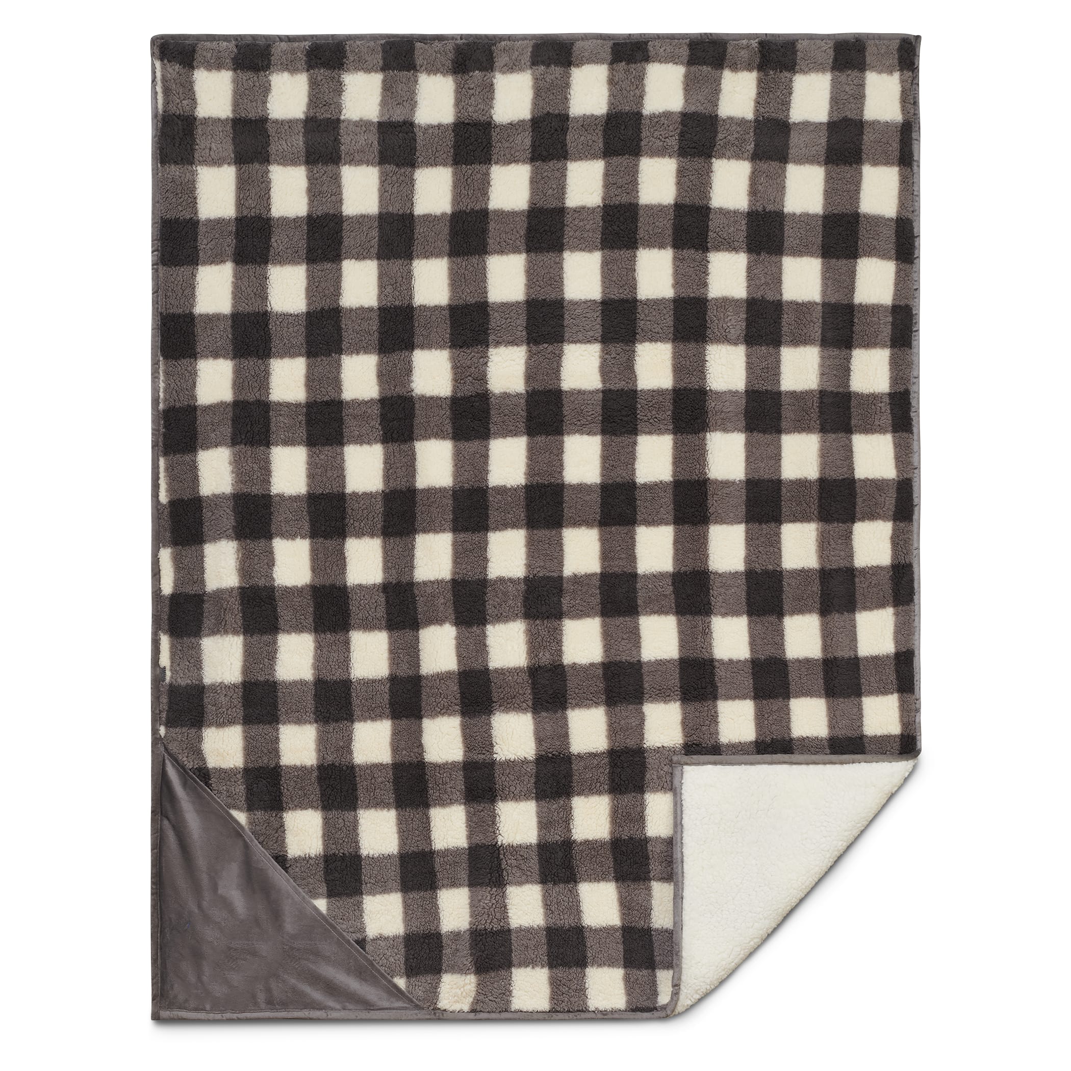 Picture of Field & Co.® Double Sided Plaid Sherpa Blanket