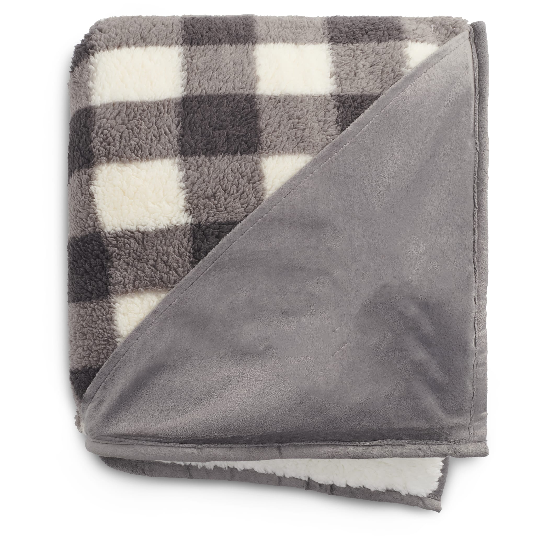 Picture of Field & Co.® Double Sided Plaid Sherpa Blanket