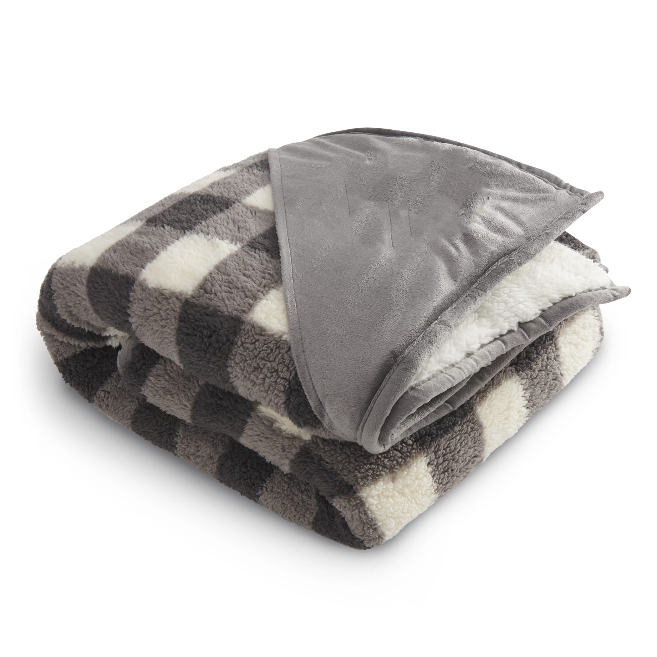 Picture of Field & Co.® Double Sided Plaid Sherpa Blanket