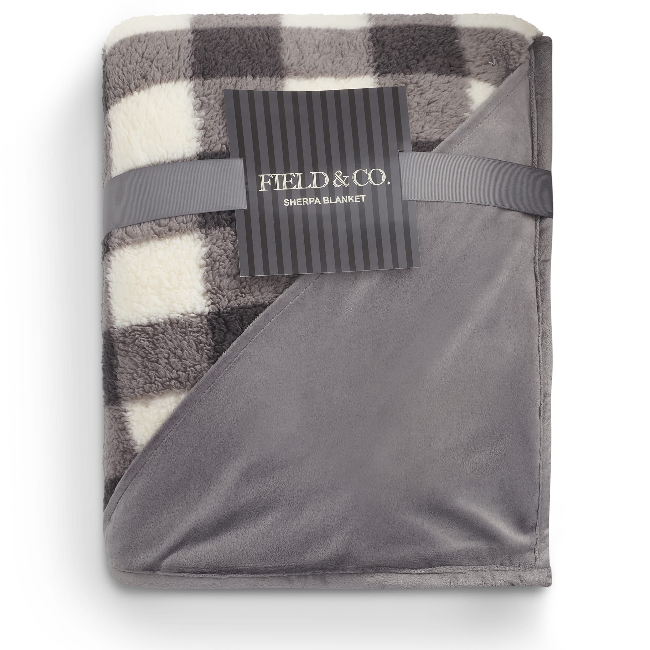 Picture of Field & Co.® Double Sided Plaid Sherpa Blanket