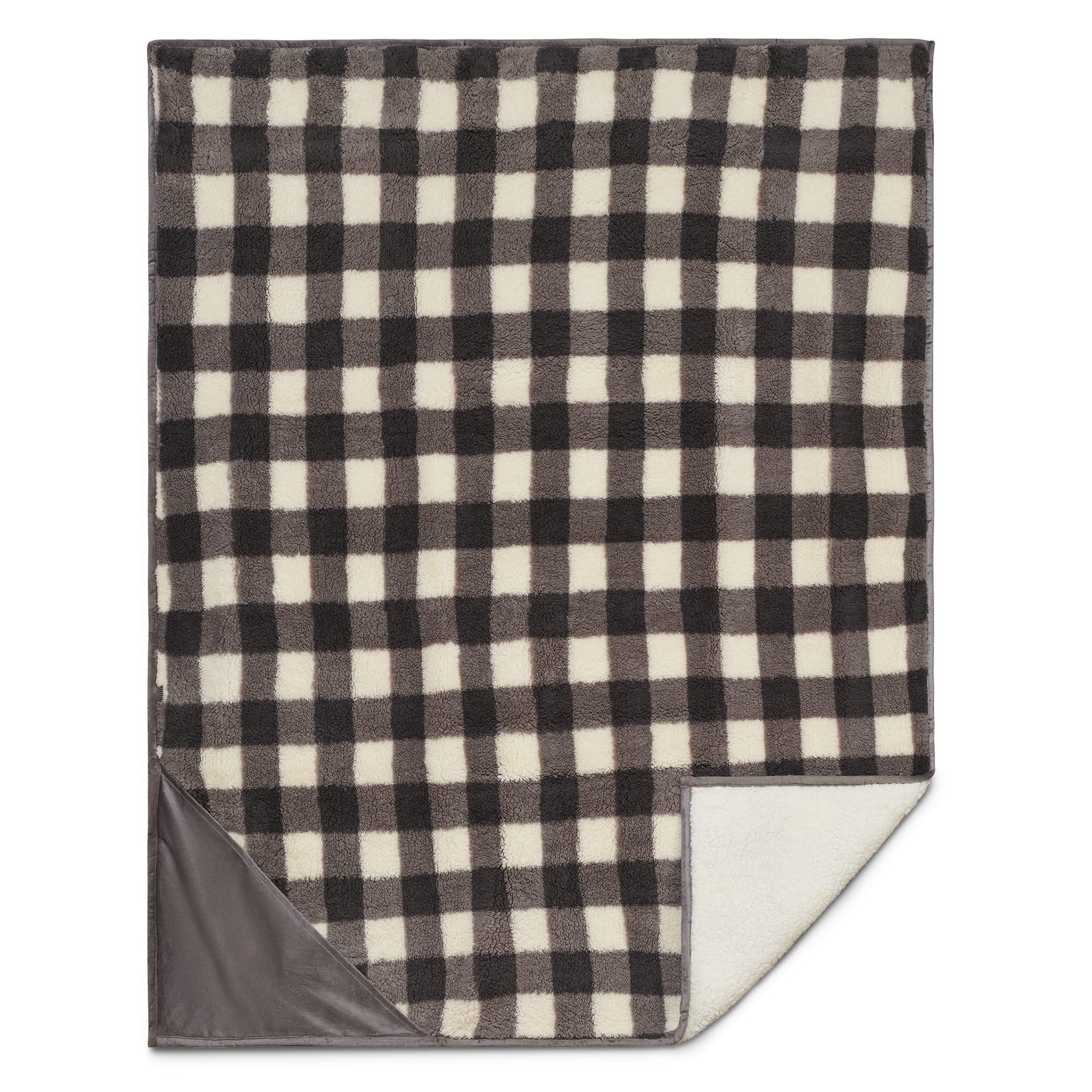 Picture of Field & Co.® Double Sided Plaid Sherpa Blanket