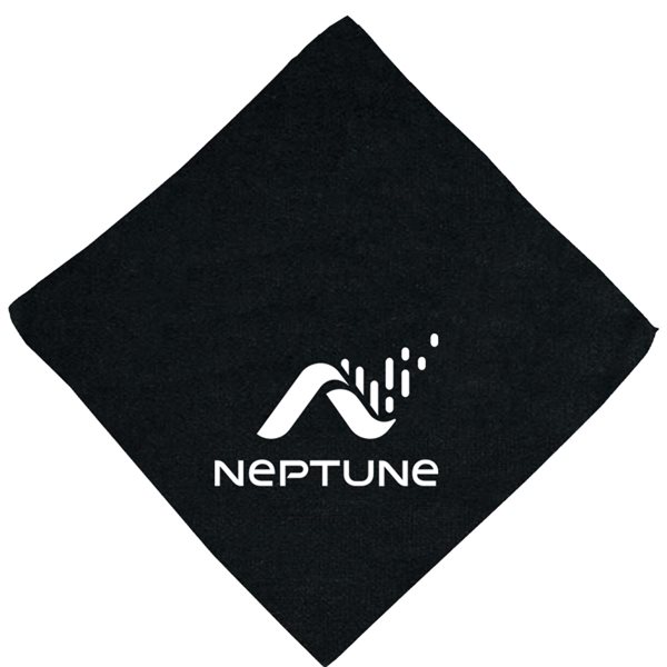 Picture of Black Microfiber Super Soft Golf Towel - No Hook & Grommet (16" x 16")