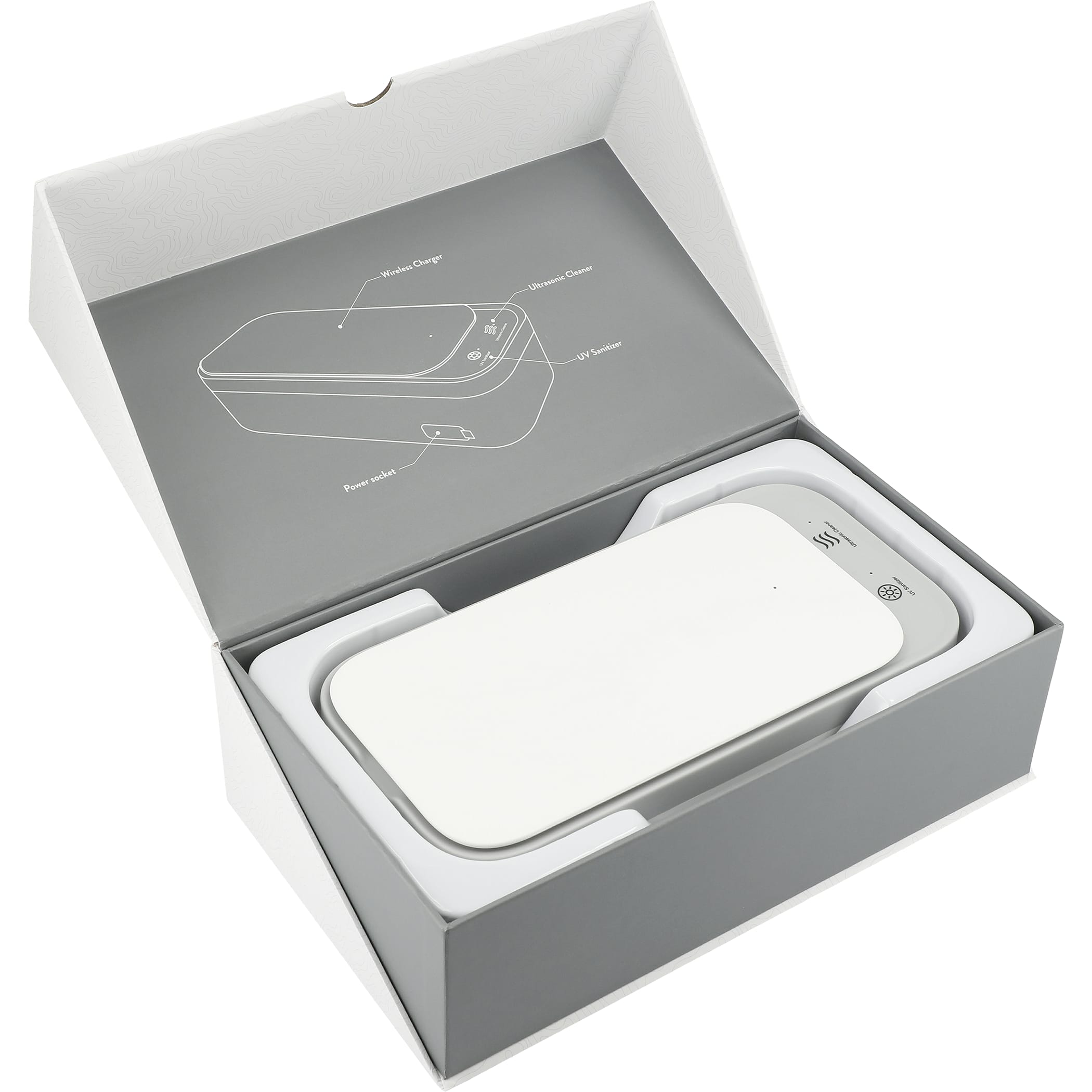 Picture of Ultrasonic Cleaner Wireless Charging UV Sanitizer