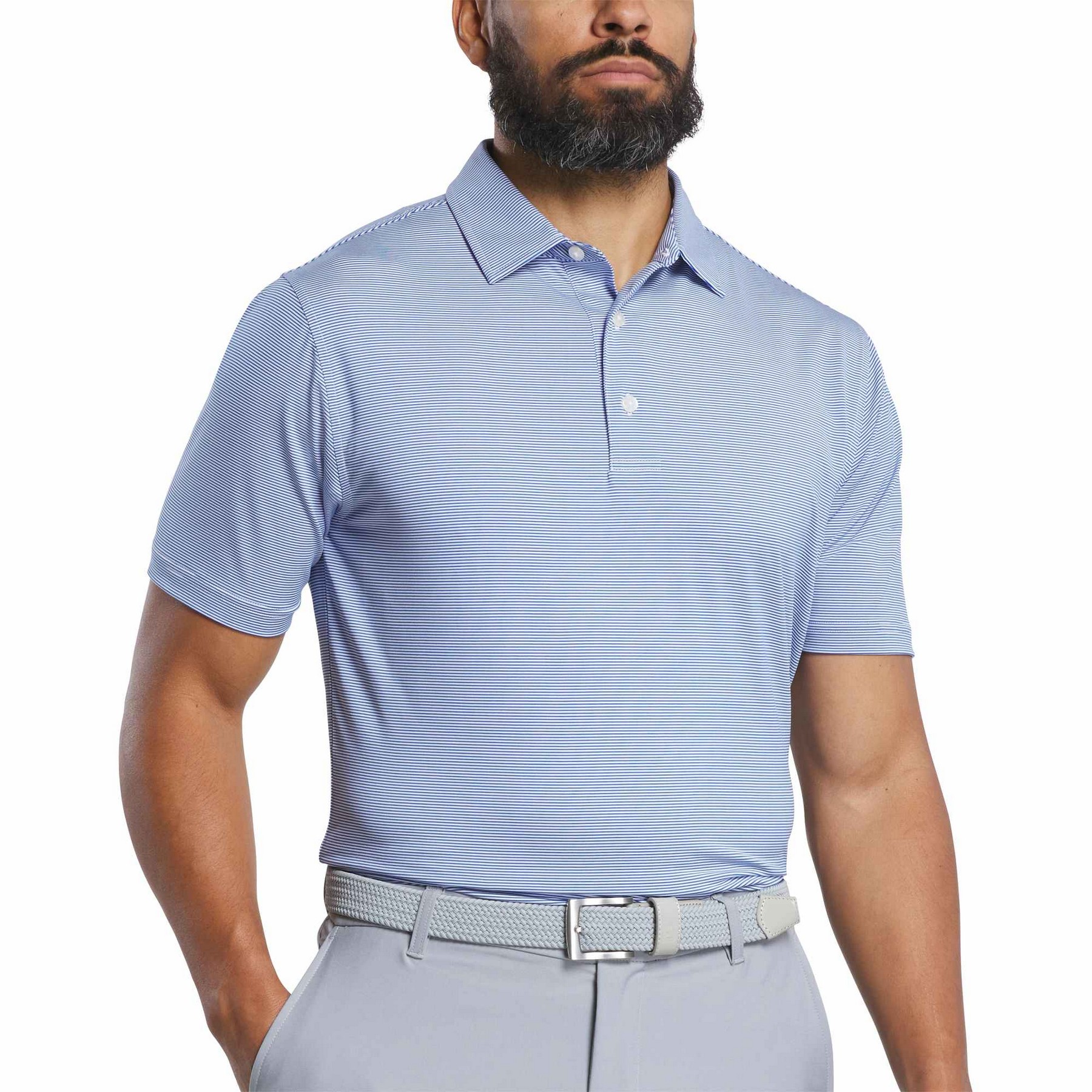 Picture of FootJoy Men's MicroFeeder Stripe Polo