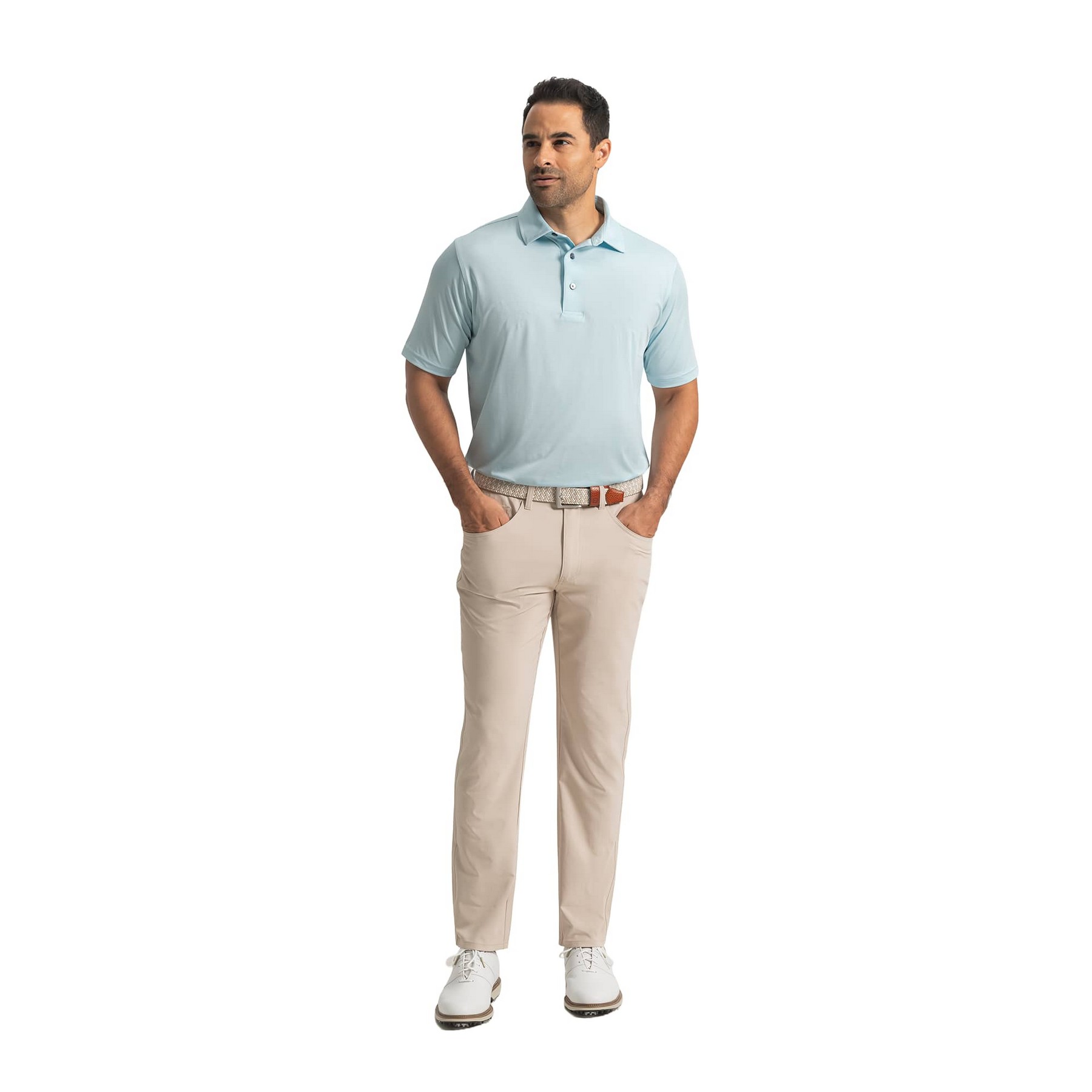 Picture of FootJoy Men's MicroFeeder Stripe Polo