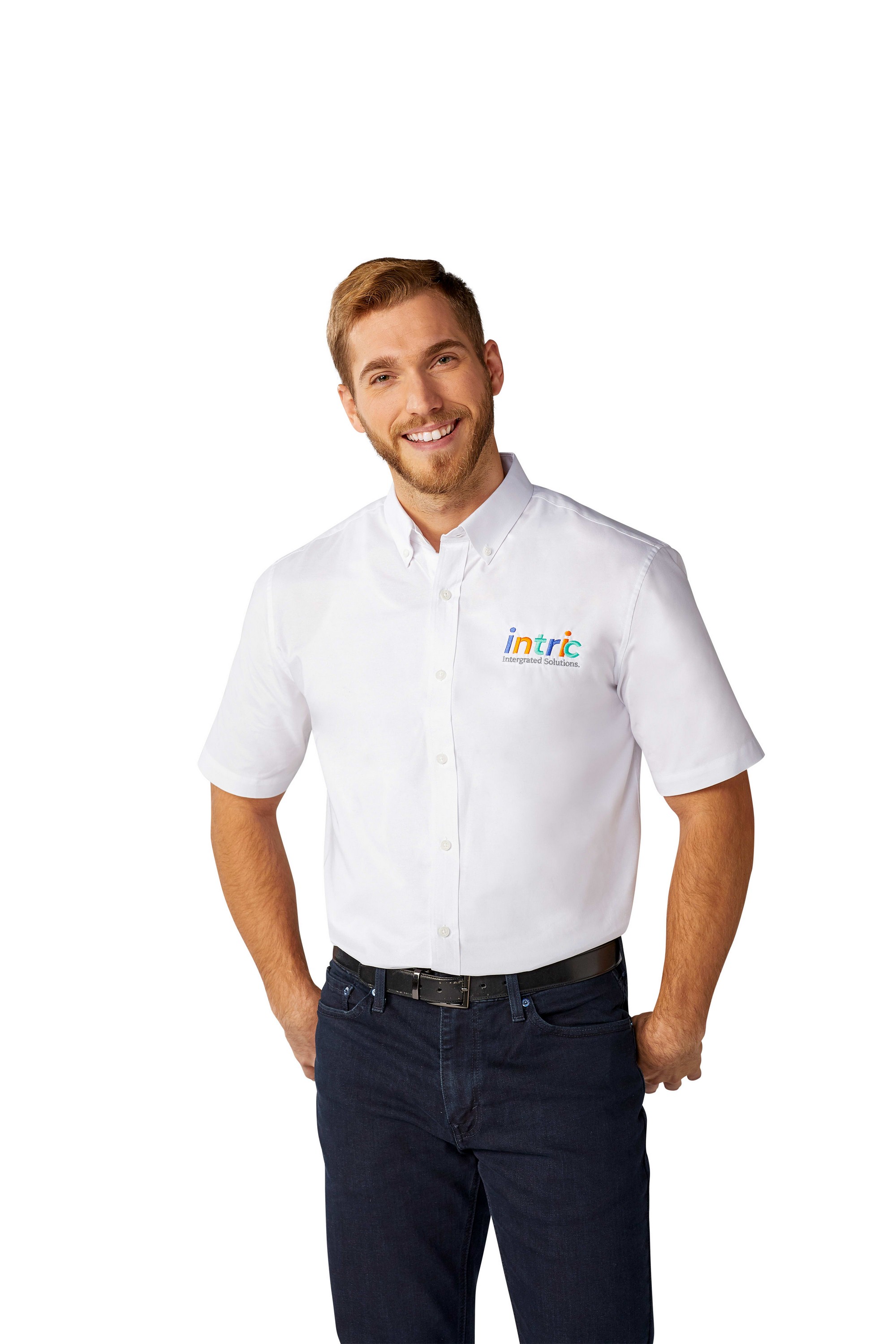 Picture of Men's SAMSON Oxford Short Sleeve Button Up Shirt