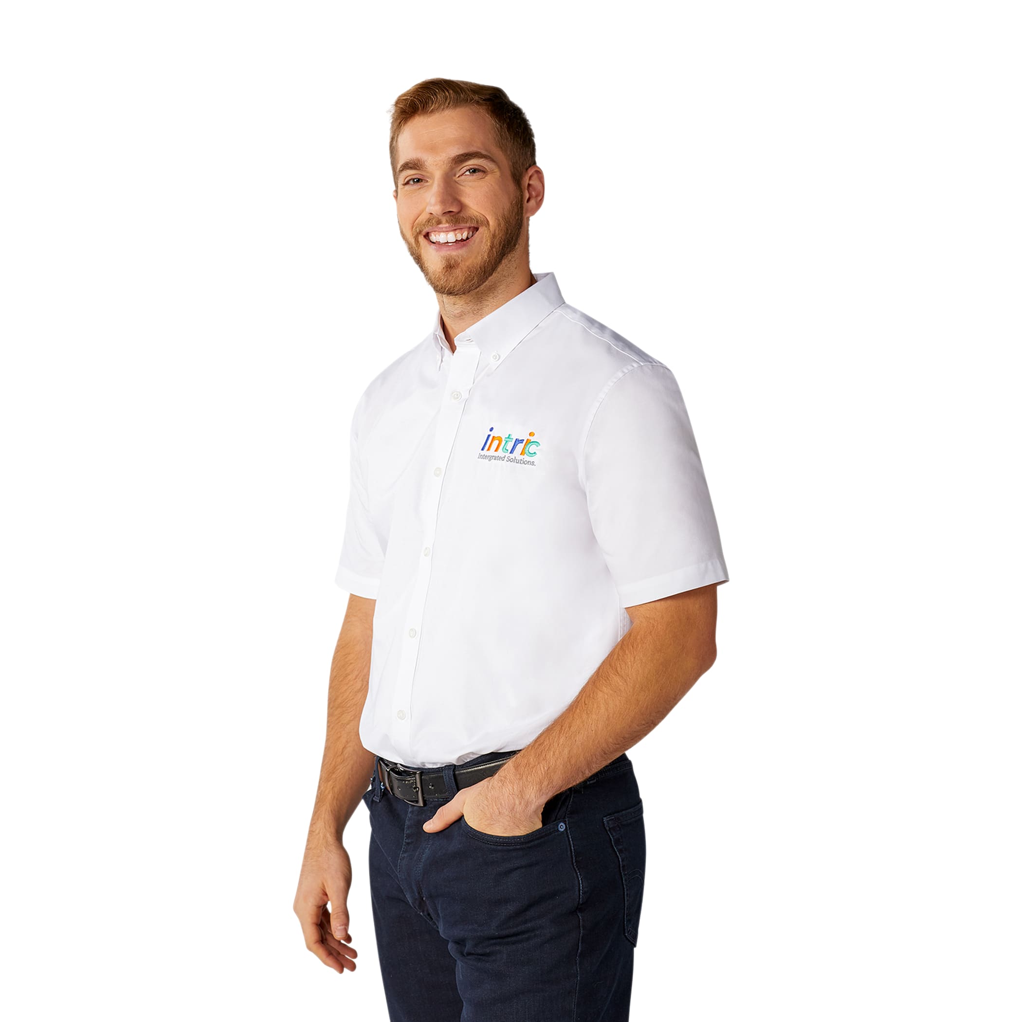 Picture of Men's SAMSON Oxford Short Sleeve Button Up Shirt