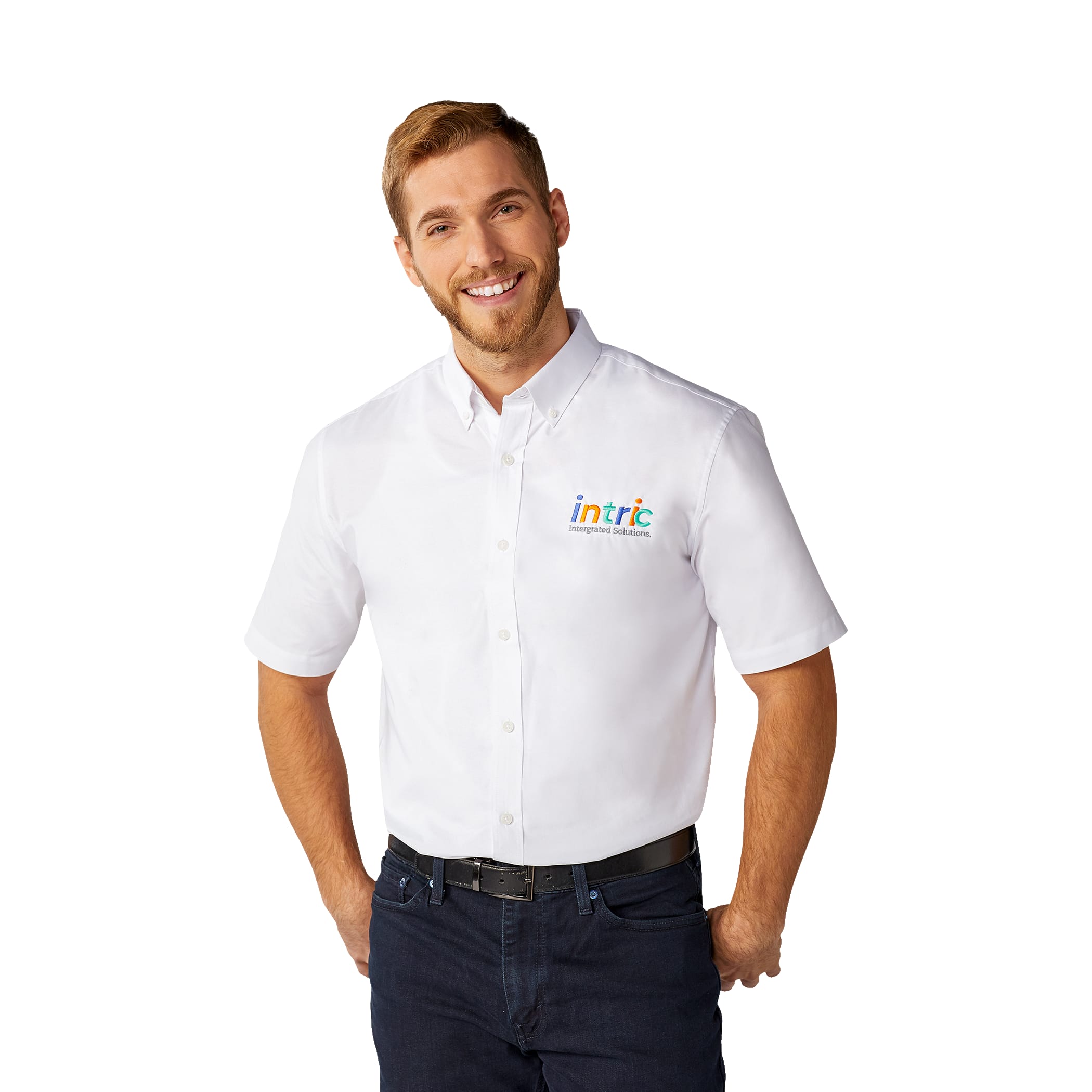 Picture of Men's SAMSON Oxford Short Sleeve Button Up Shirt