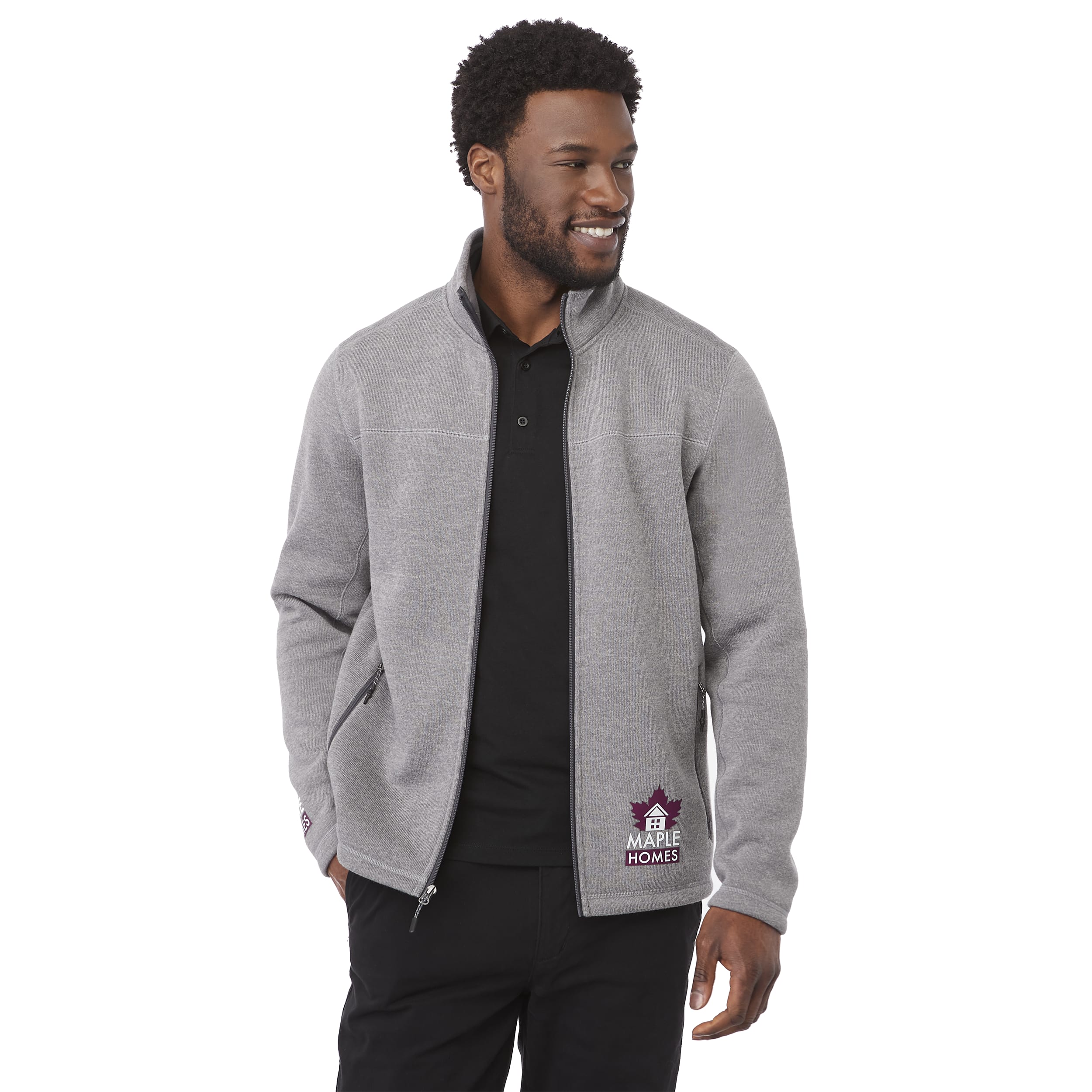 Picture of Men's DARNELL Eco Knit Full Zip Sweater