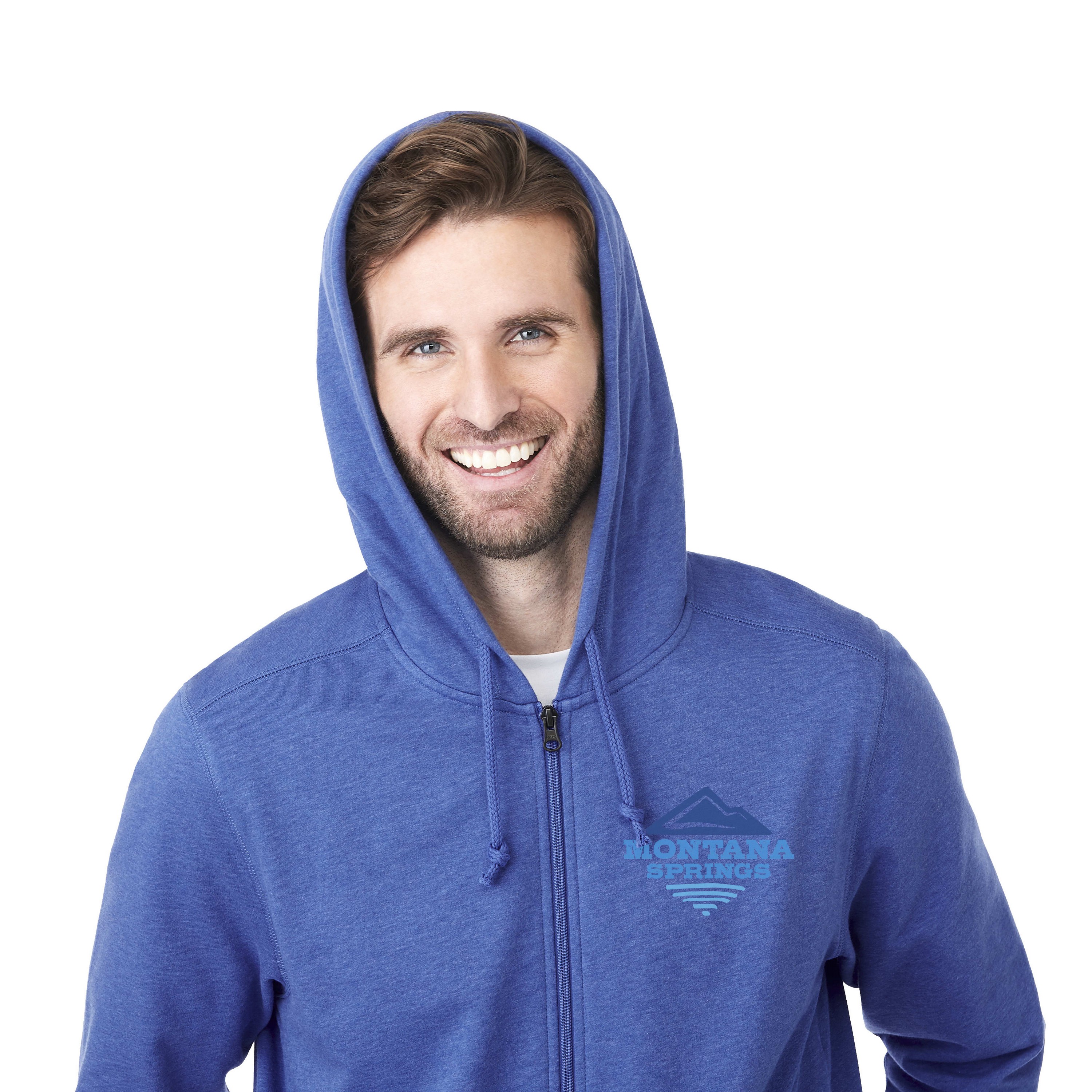 Picture of Men's ARGUS Eco Fleece Full Zip Lightweight Hoodie