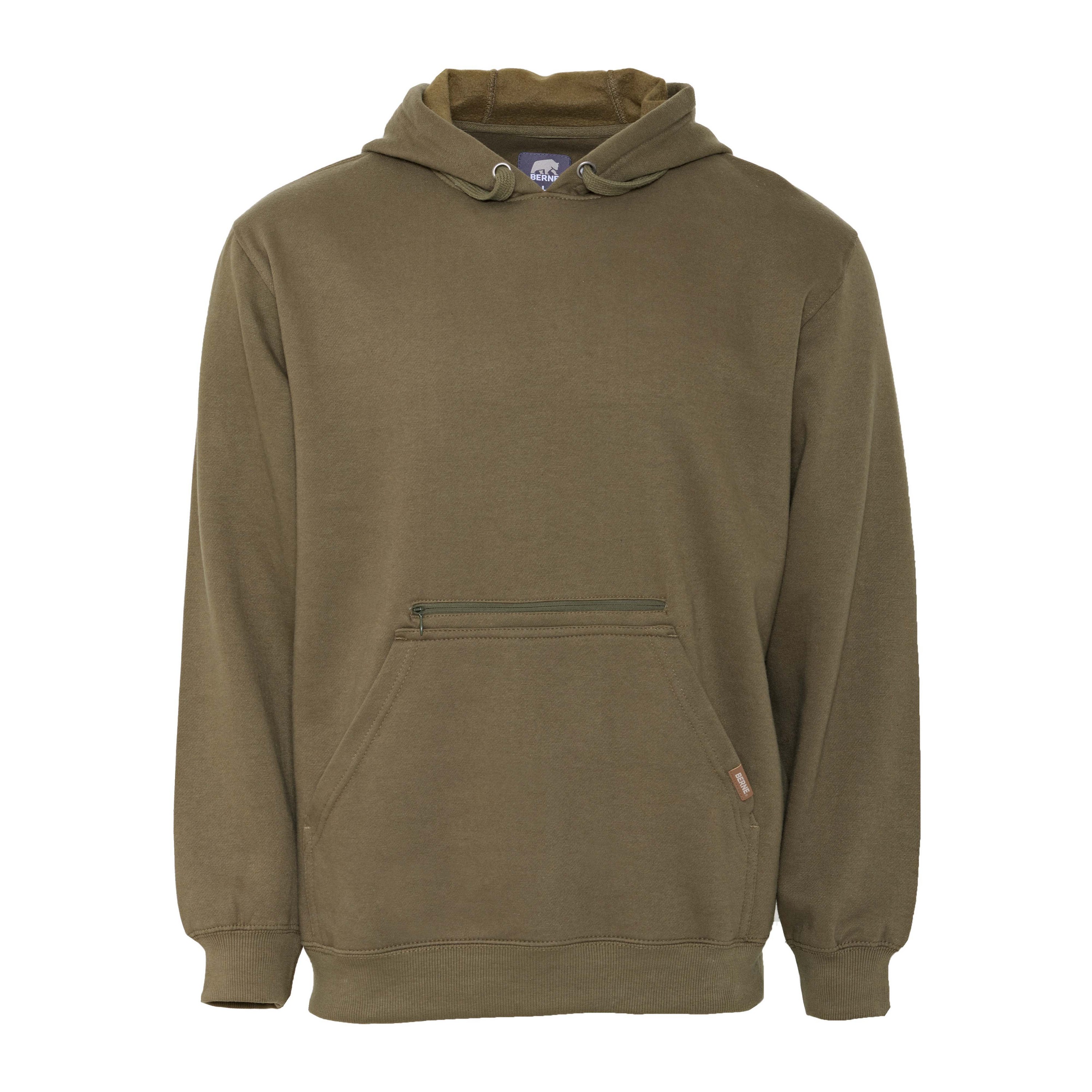 Picture of Berne Heritage Zippered Pocket Hooded Sweatshirt - Men's