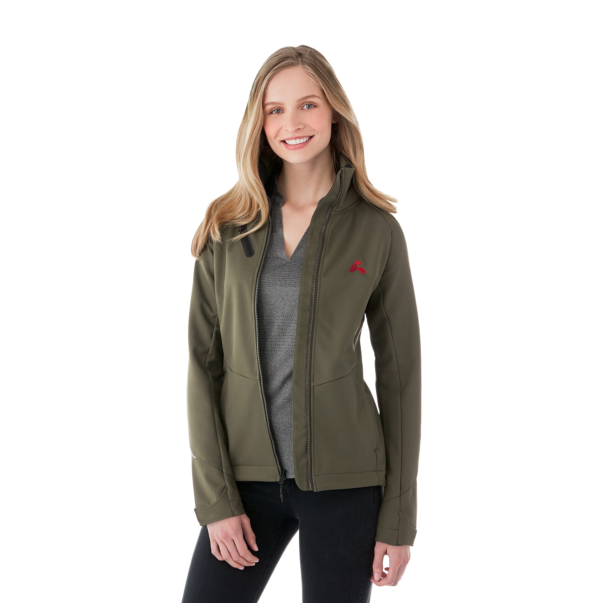 Picture of Women's PEYTO Waterproof Softshell Jacket with Roll-Away Hood