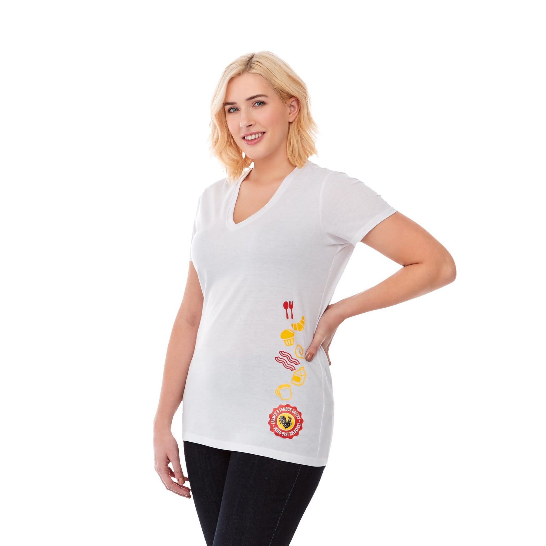Picture of Women's SAREK V-Neck Short Sleeve Tee