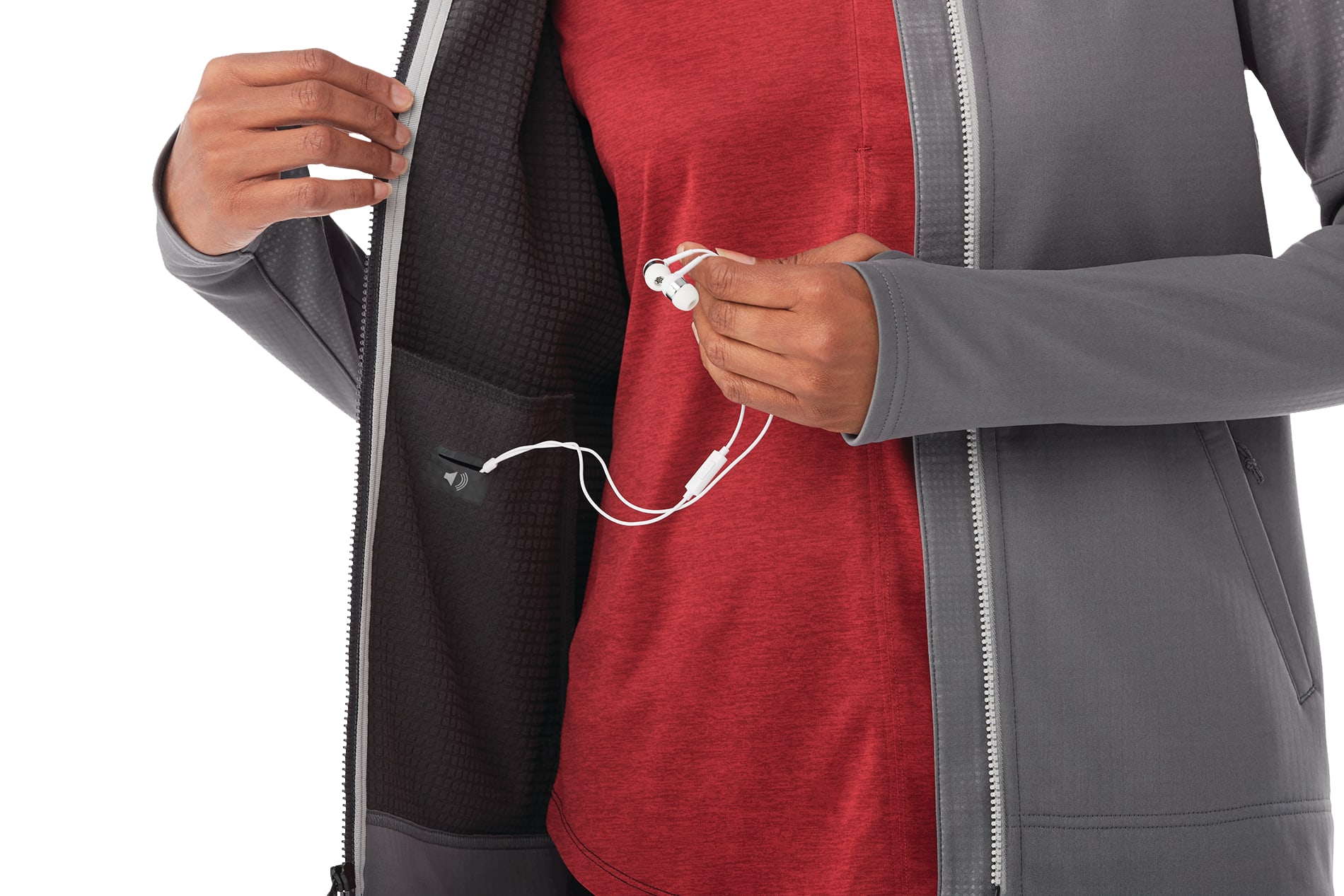 Picture of Women's SENGER Knit Full Zip Performance Jacket with Thumb Holes