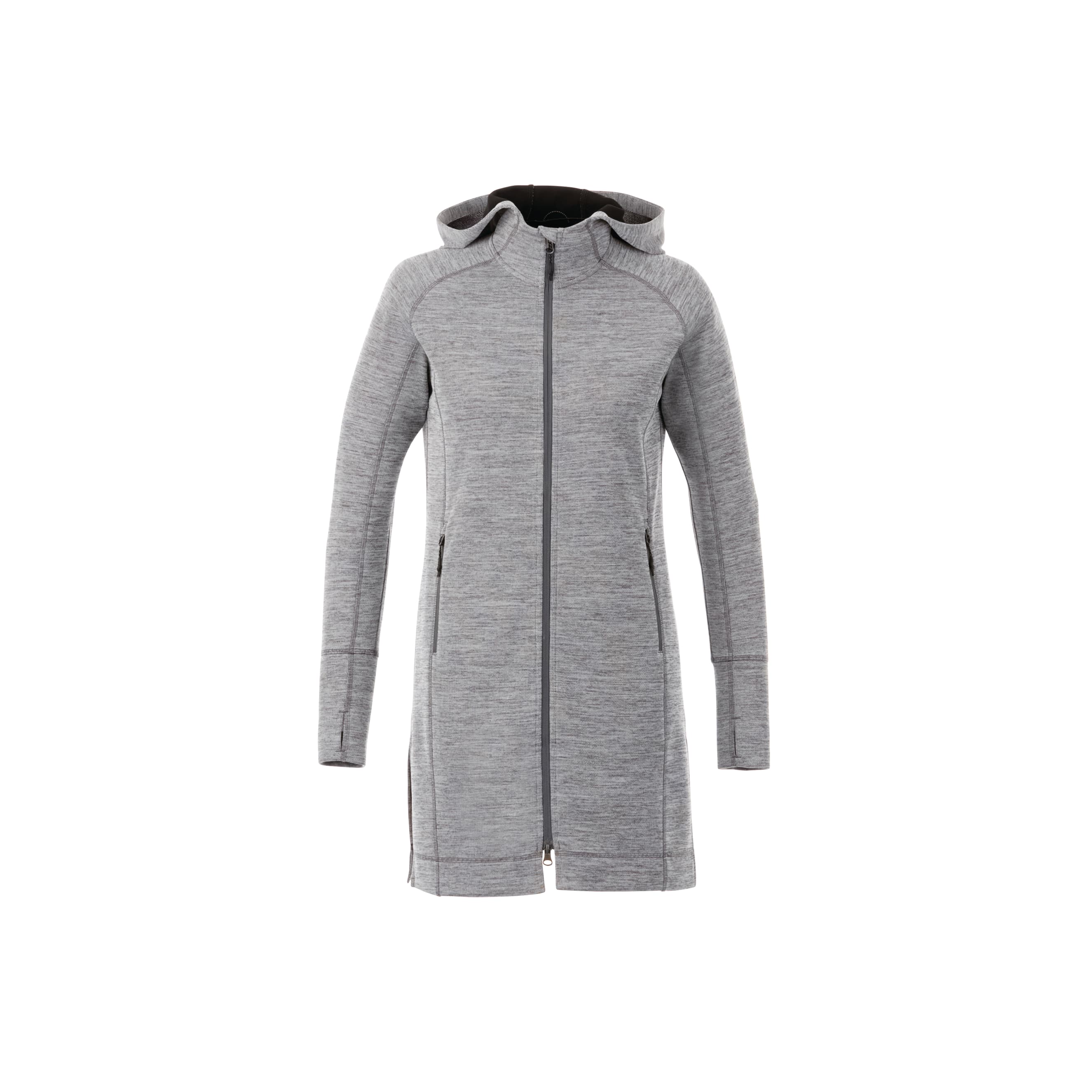 Picture of Women's ODELL Performance Knit Tunic Length Full Zip Hoodie with Thumb Holes