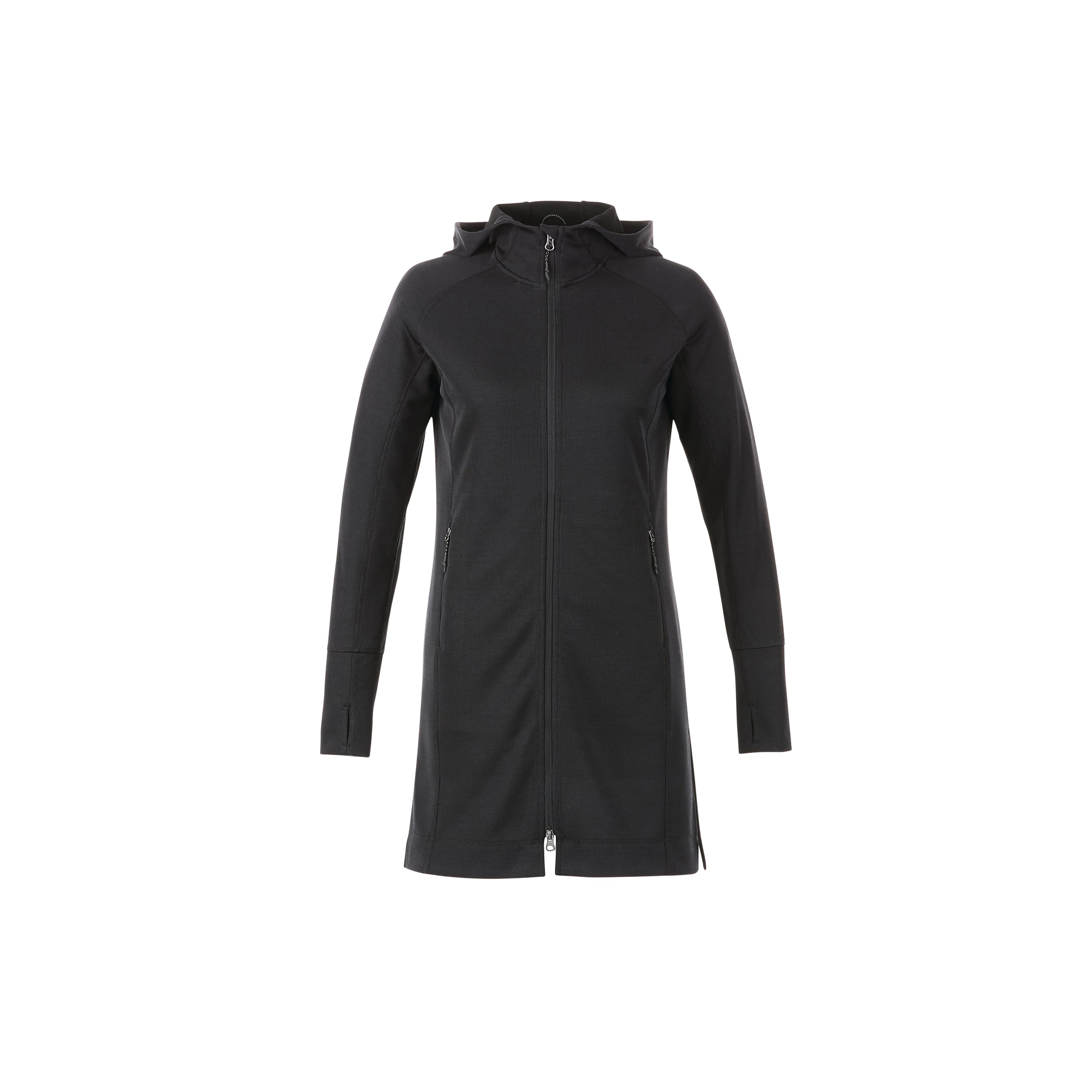 Picture of Women's ODELL Performance Knit Tunic Length Full Zip Hoodie with Thumb Holes