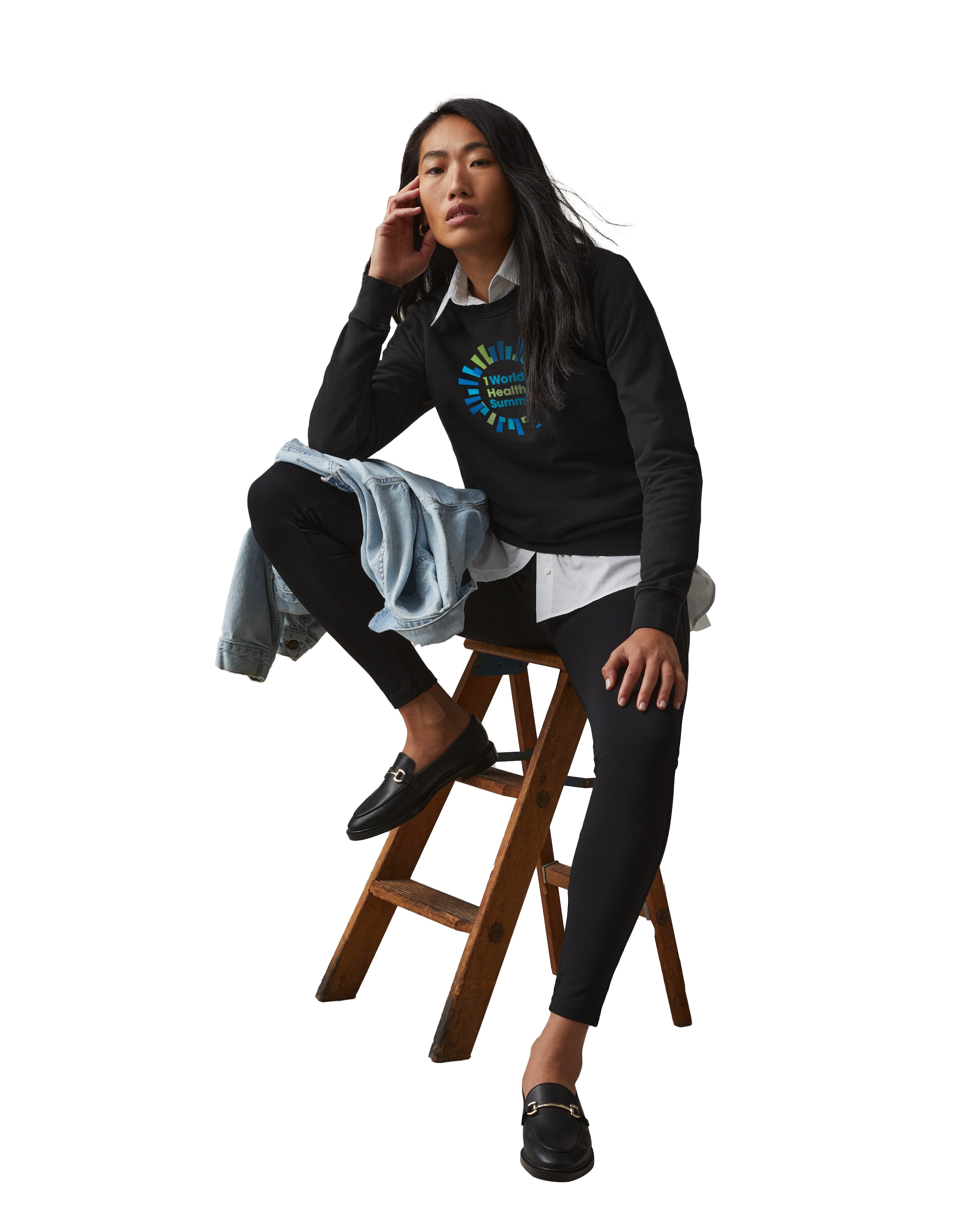 Picture of Women's American Giant Everyday Lightweight French Terry Classic Crew Sweatshirt