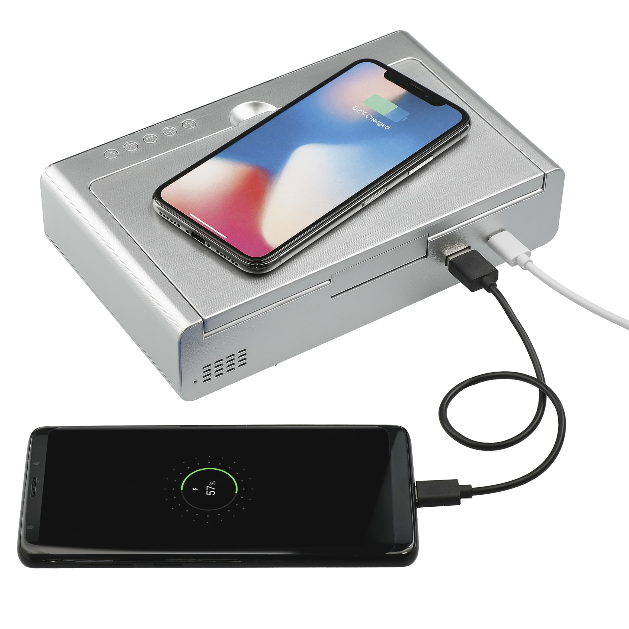 Picture of UV Sanitizer Desk Clock with Wireless Charging