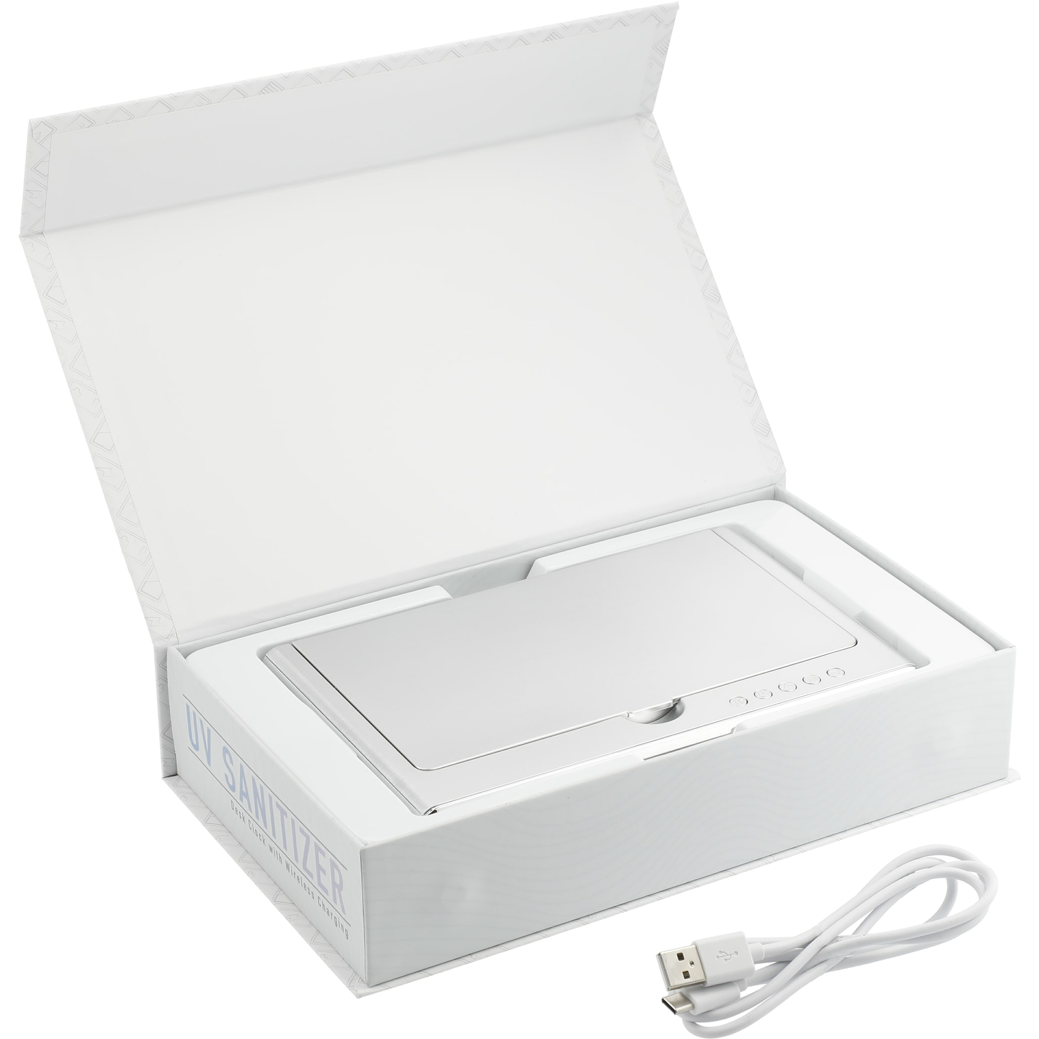 Picture of UV Sanitizer Desk Clock with Wireless Charging