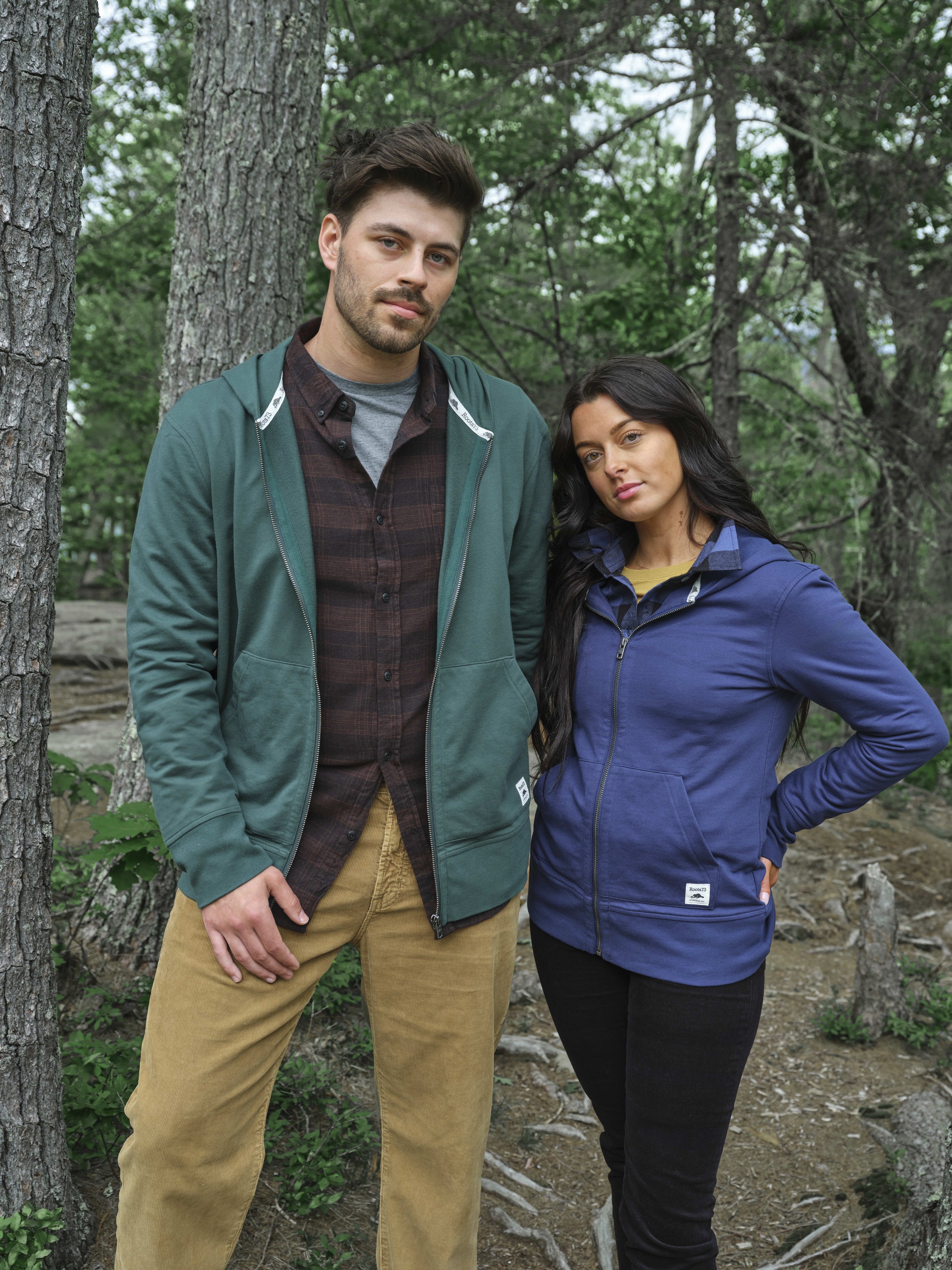 Picture of Men's Roots73 CANMORE Eco French Terry Full Zip Hoodie