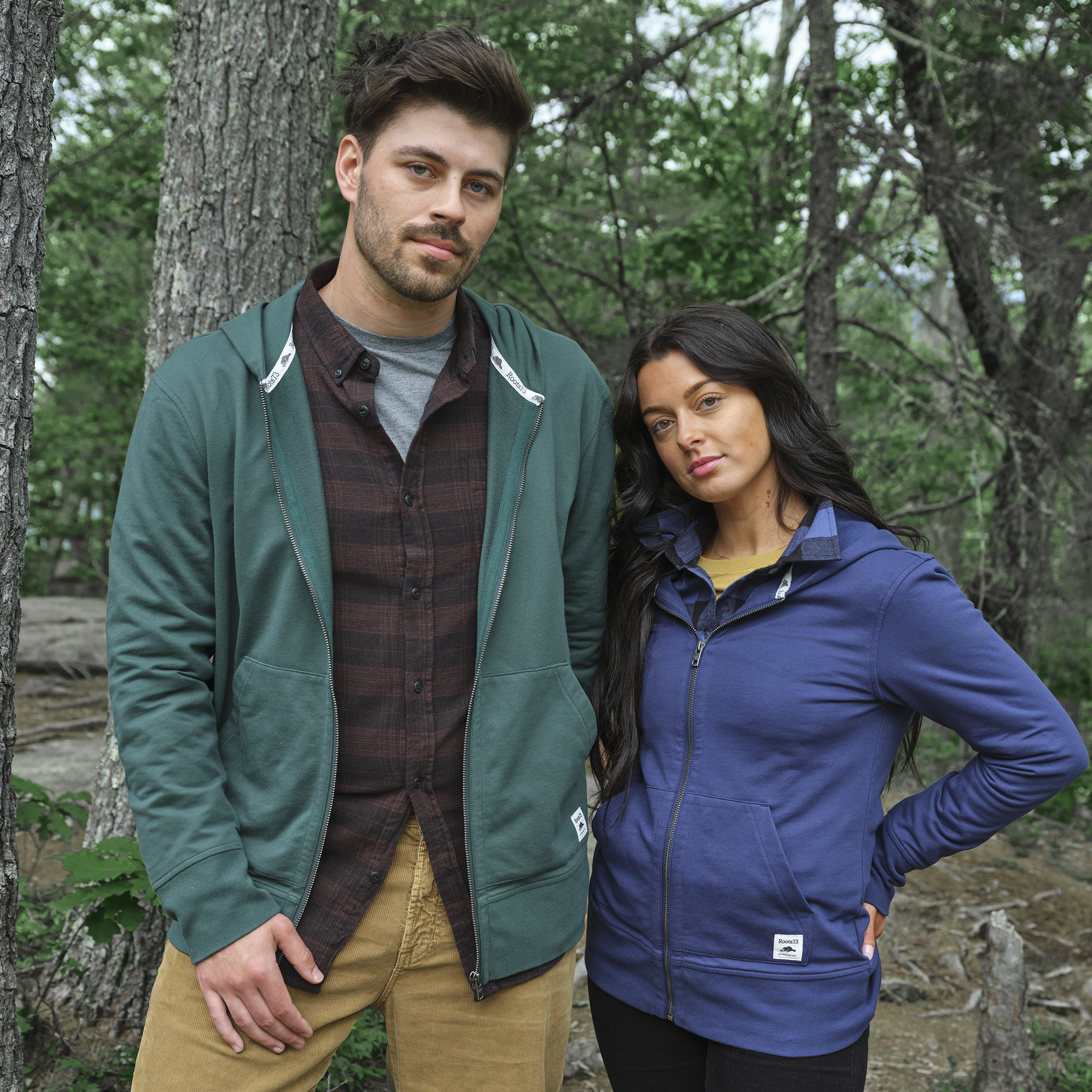 Picture of Men's Roots73 CANMORE Eco French Terry Full Zip Hoodie