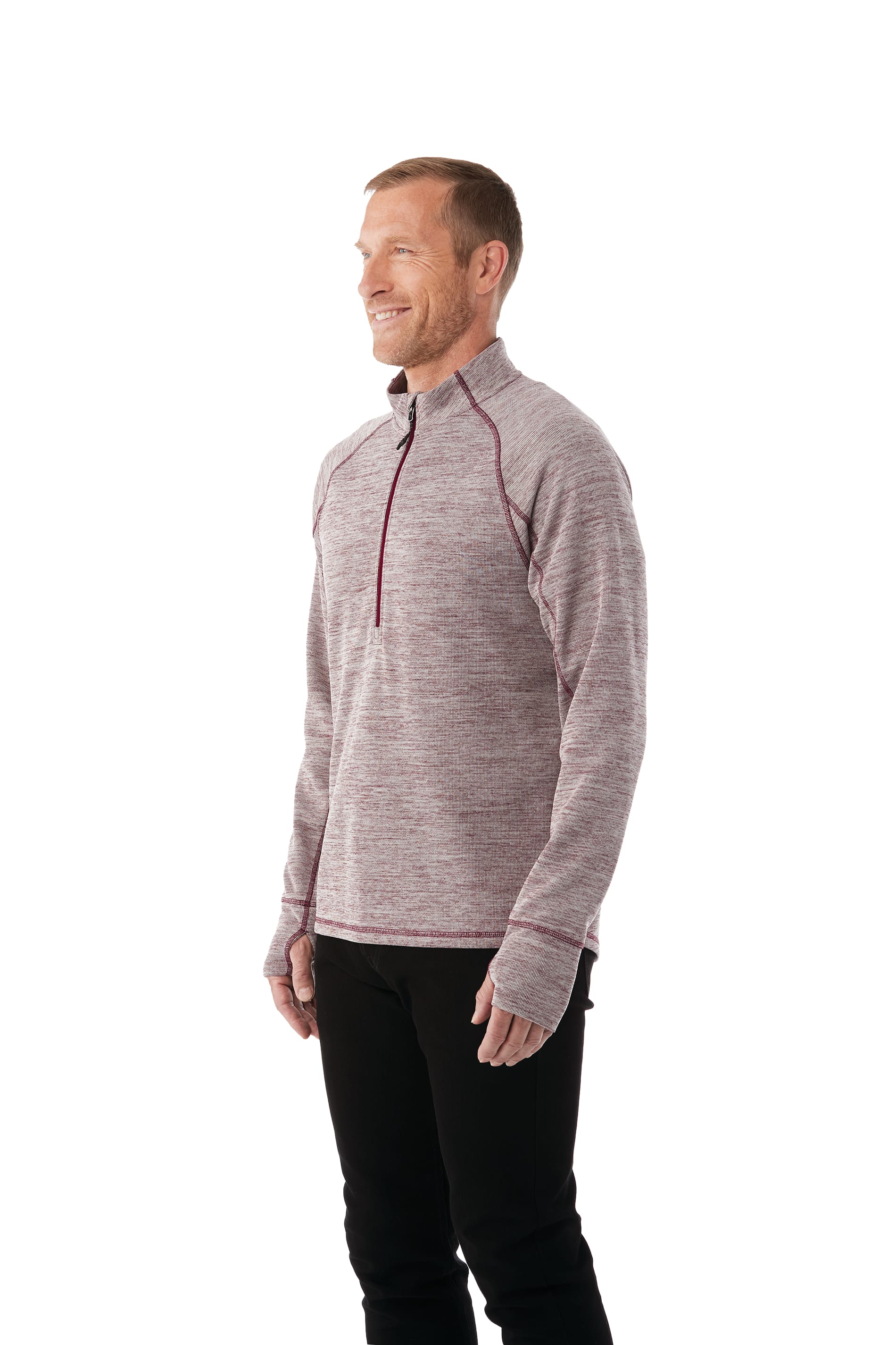 Picture of Men's CRANE Performance Knit Half Zip with Thumb Holes