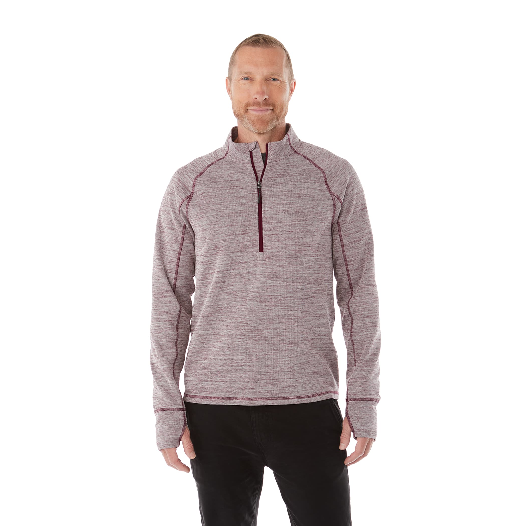 Picture of Men's CRANE Performance Knit Half Zip with Thumb Holes