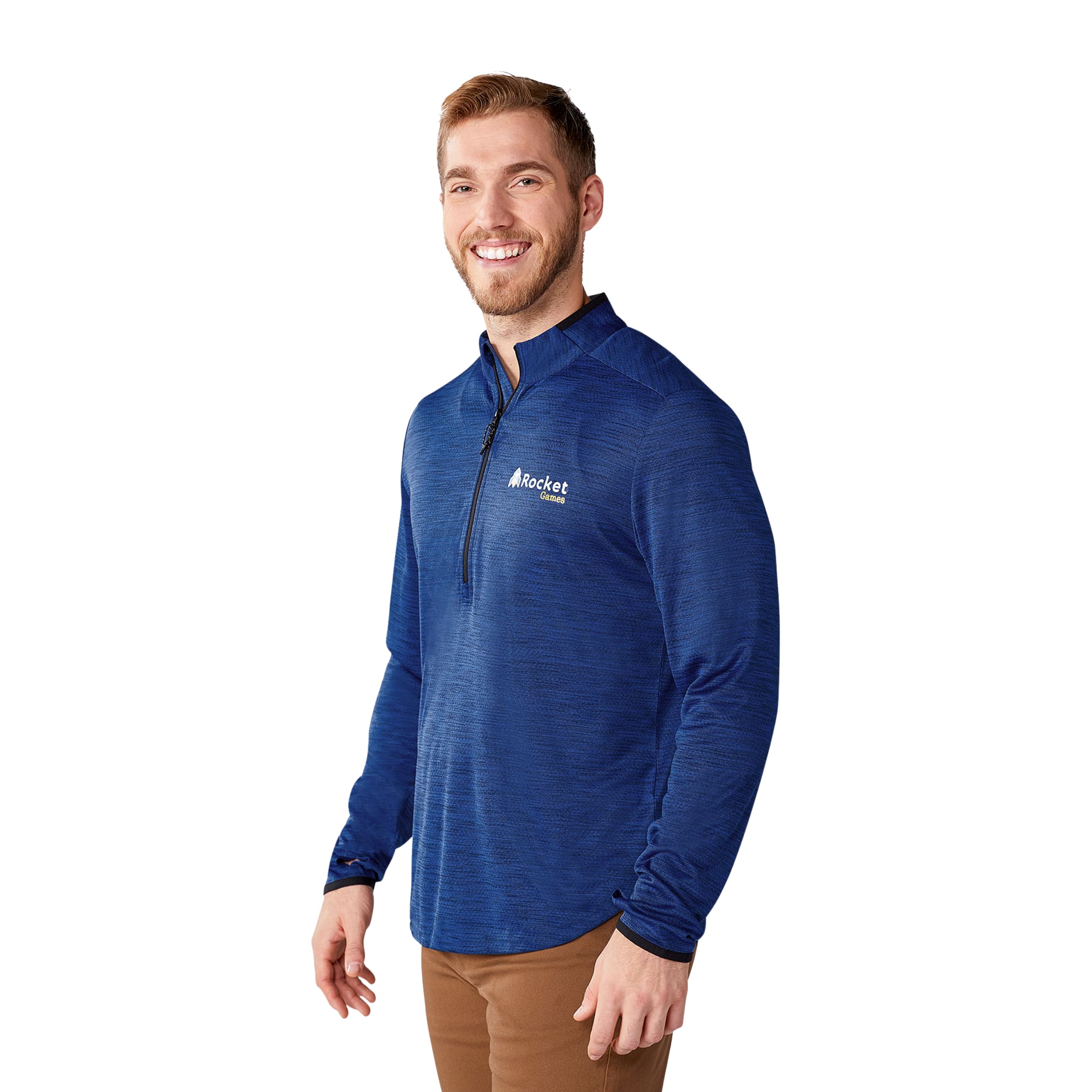 Picture of Men's MATHER Performance Knit Half Zip with Thumb Holes