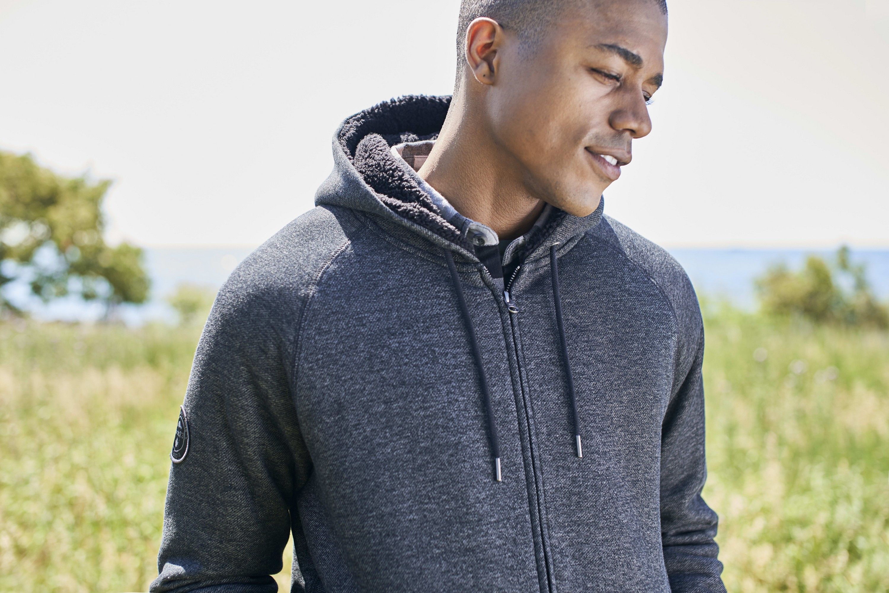 Picture of Men's COPPERBAY Roots73 Heavyweight Sherpa Fleece Lined Full Zip Hoodie
