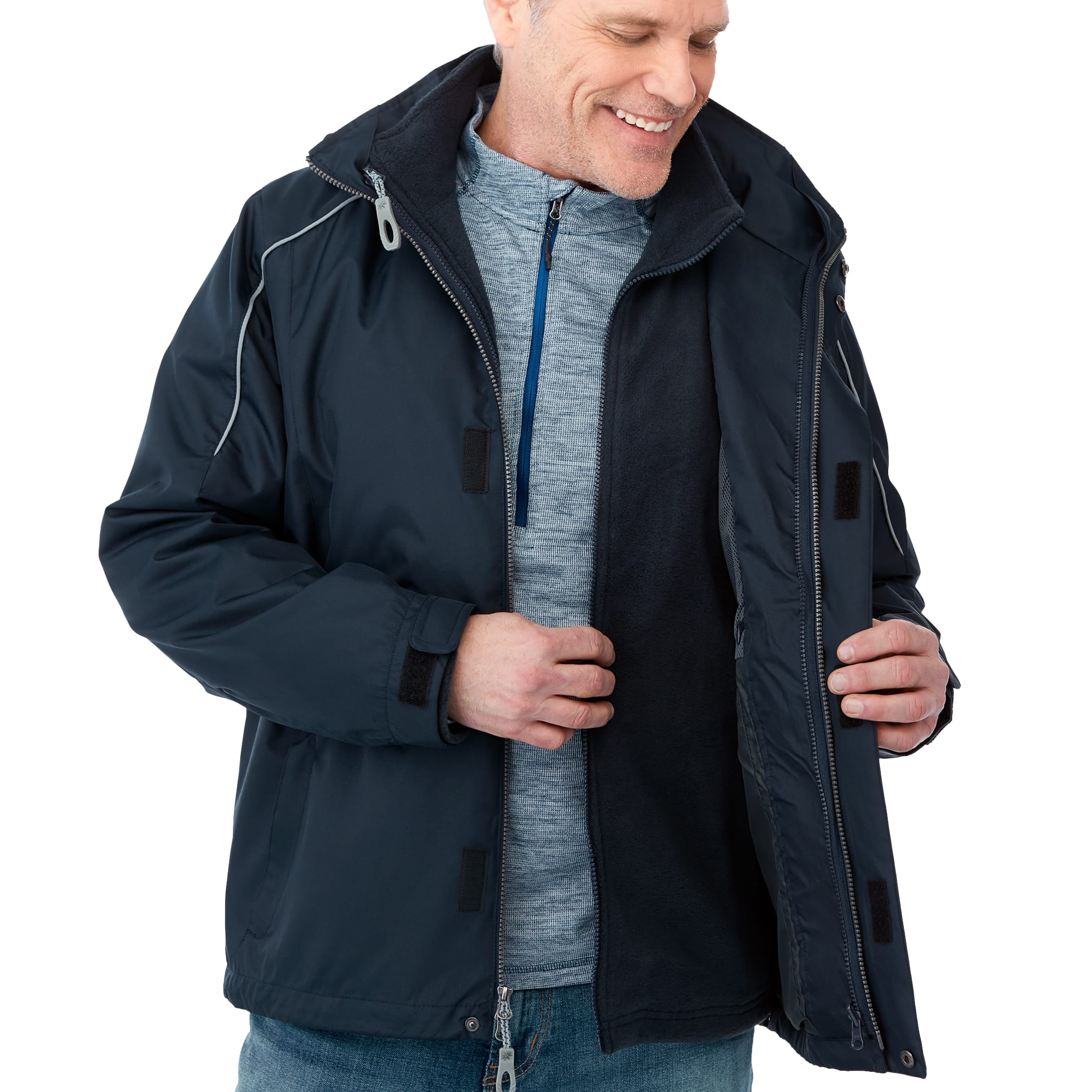 Picture of Men's VALENCIA Waterproof Fleece 3-in-1 Jacket with Detachable Hood