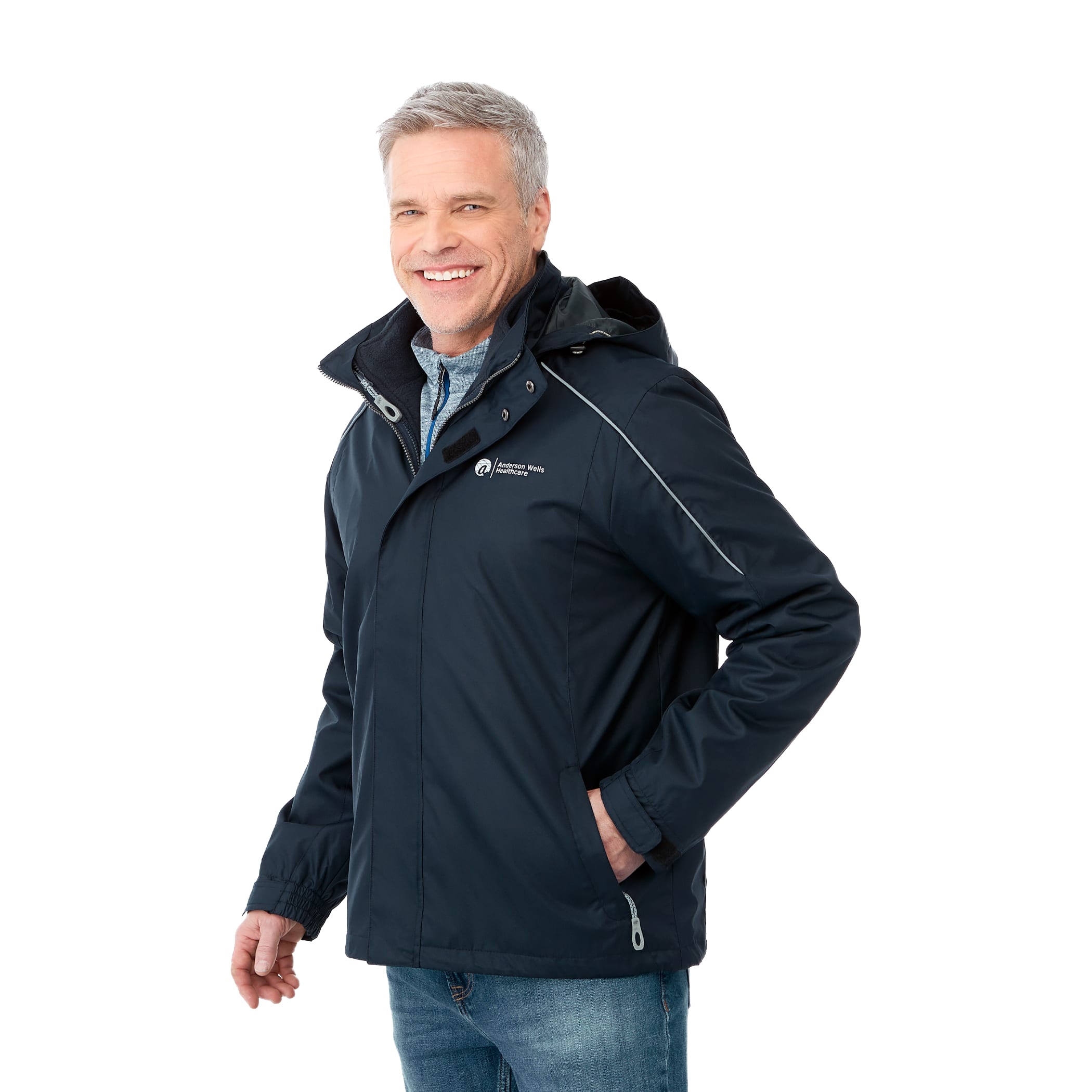 Picture of Men's VALENCIA Waterproof Fleece 3-in-1 Jacket with Detachable Hood