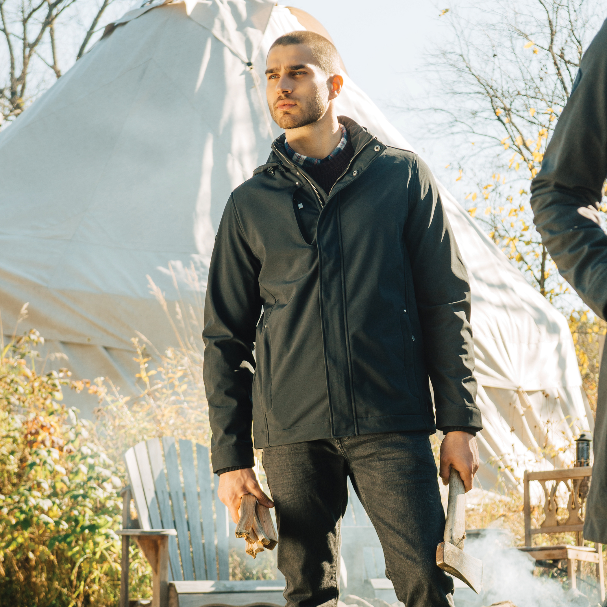 Picture of Men's ELKPOINT Roots73 Softshell Jacket with Detachable Hood