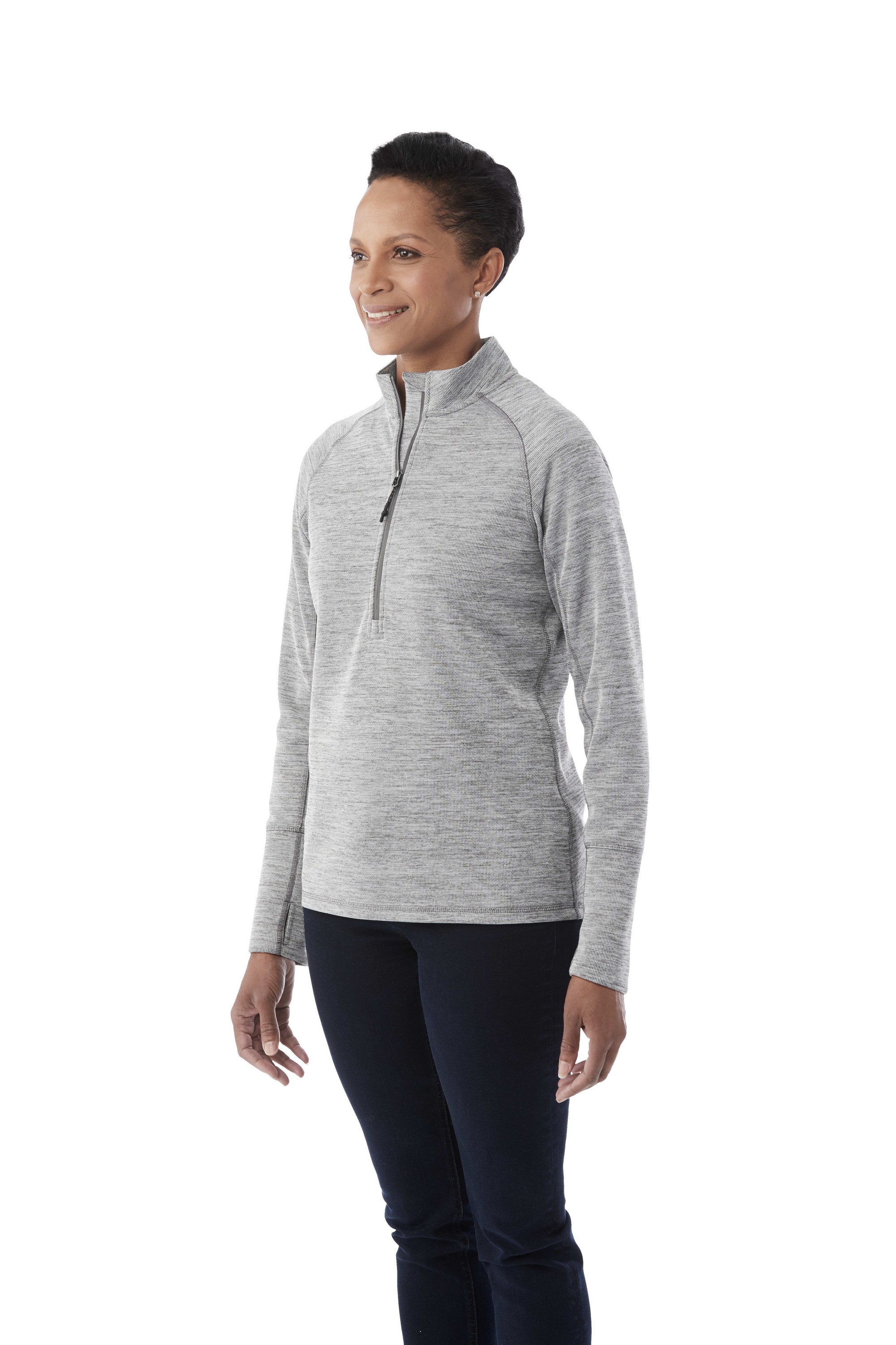 Picture of Women's CRANE Performance Knit Half Zip with Thumb Holes