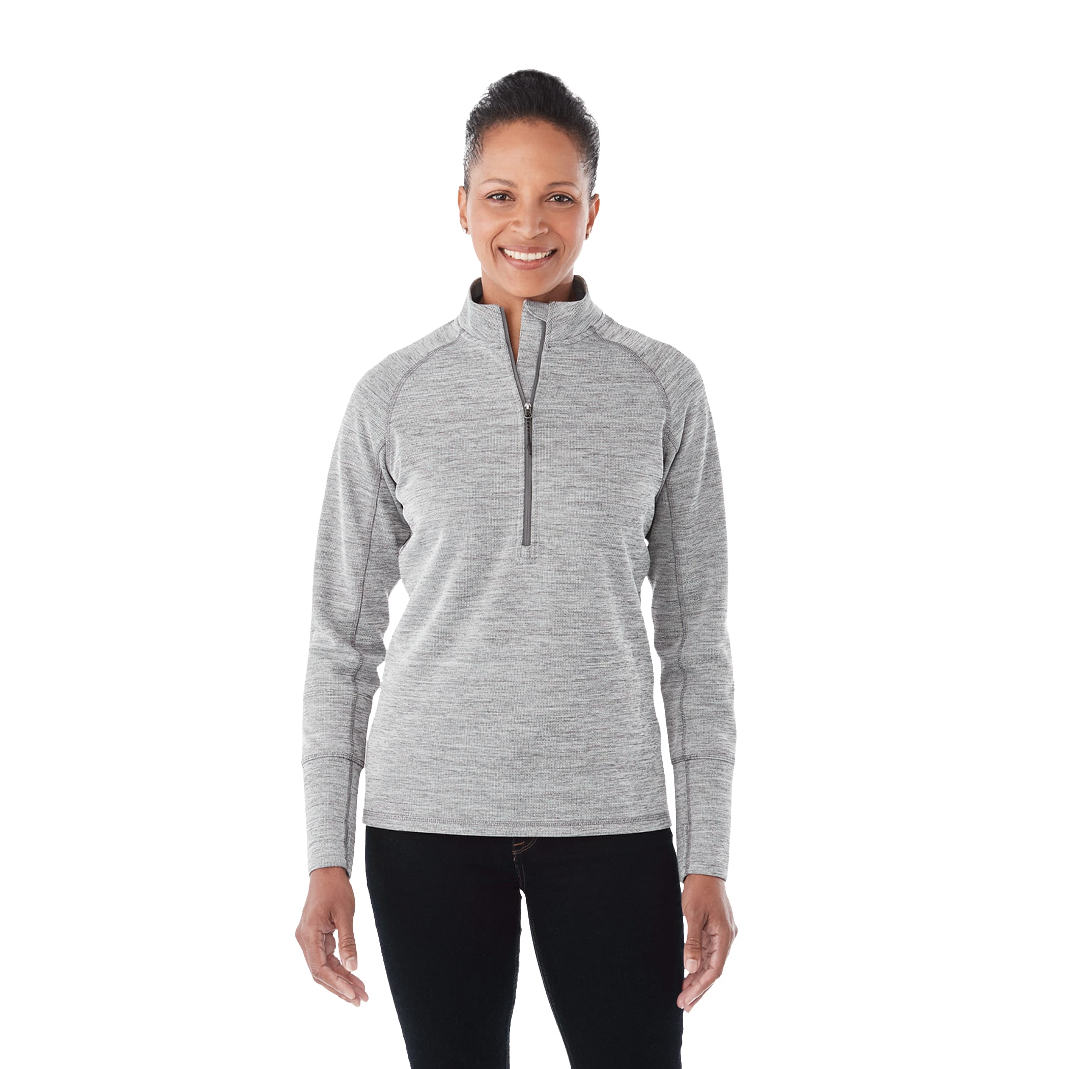 Picture of Women's CRANE Performance Knit Half Zip with Thumb Holes