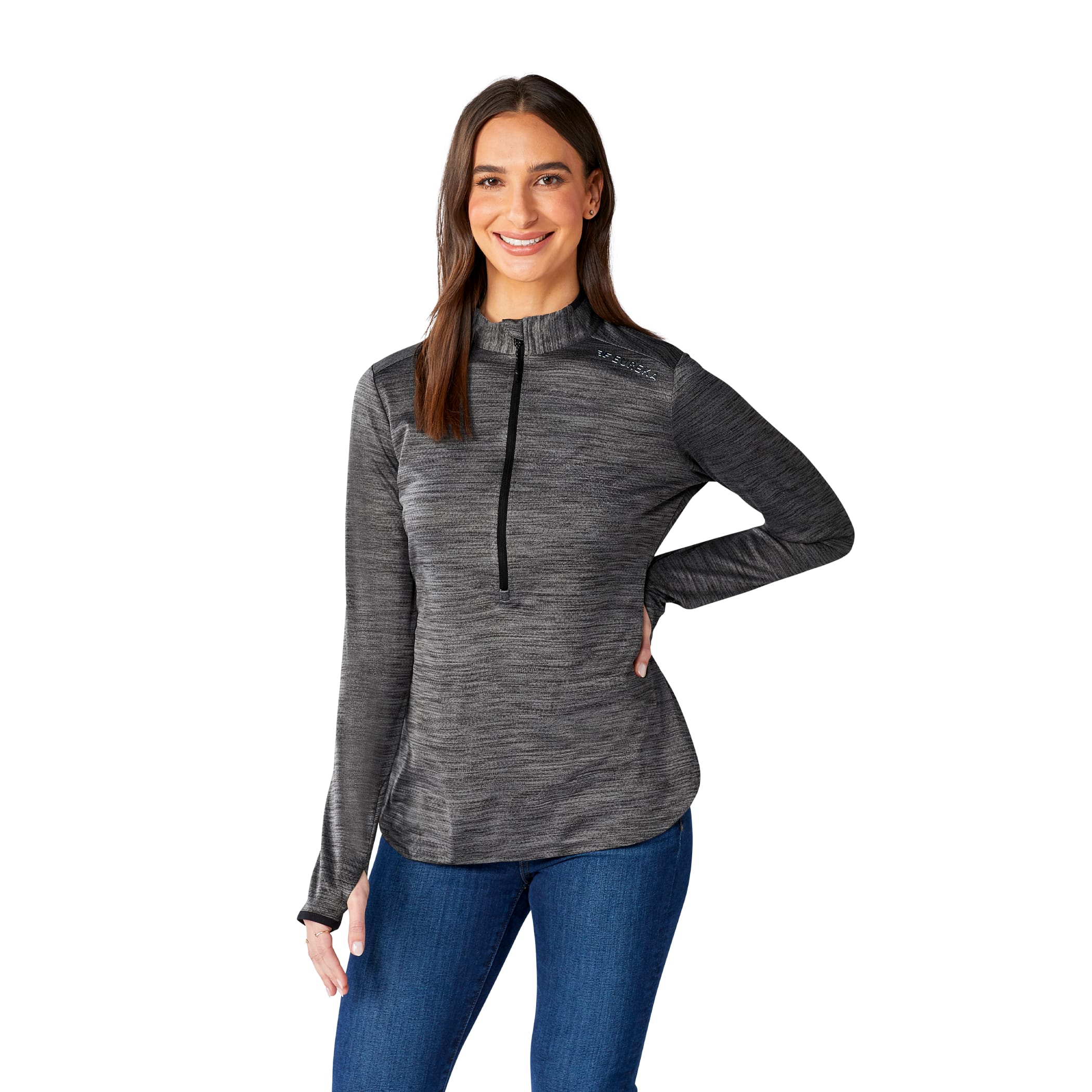 Picture of Women's MATHER Performance Knit Half Zip with Thumb Holes