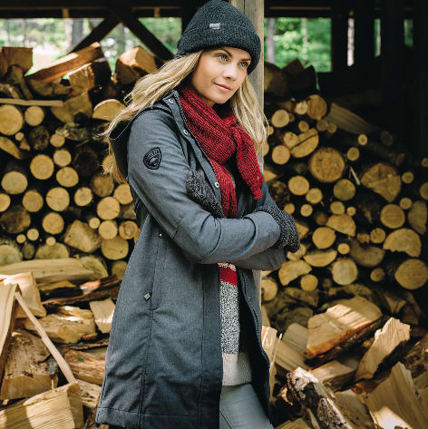 Picture of Women's ELKPOINT Roots73 Long Softshell Jacket with Detachable Hood