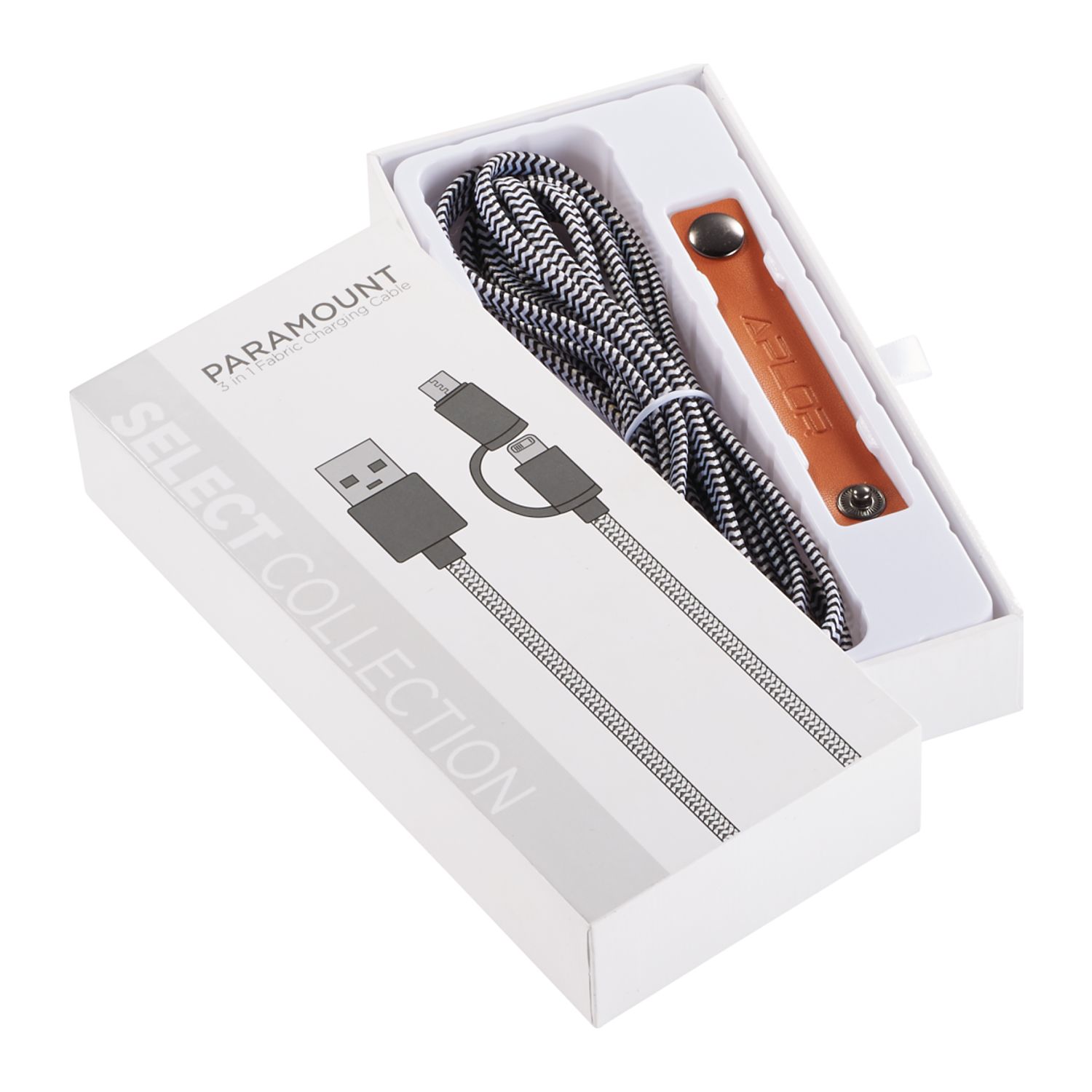 Picture of Paramount 3-in-1 Fabric Charging Cable