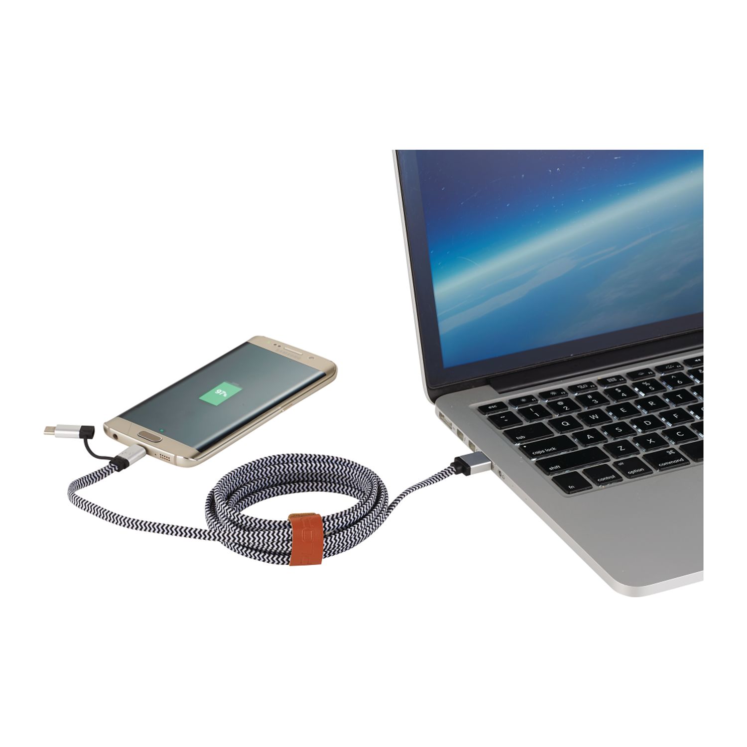 Picture of Paramount 3-in-1 Fabric Charging Cable