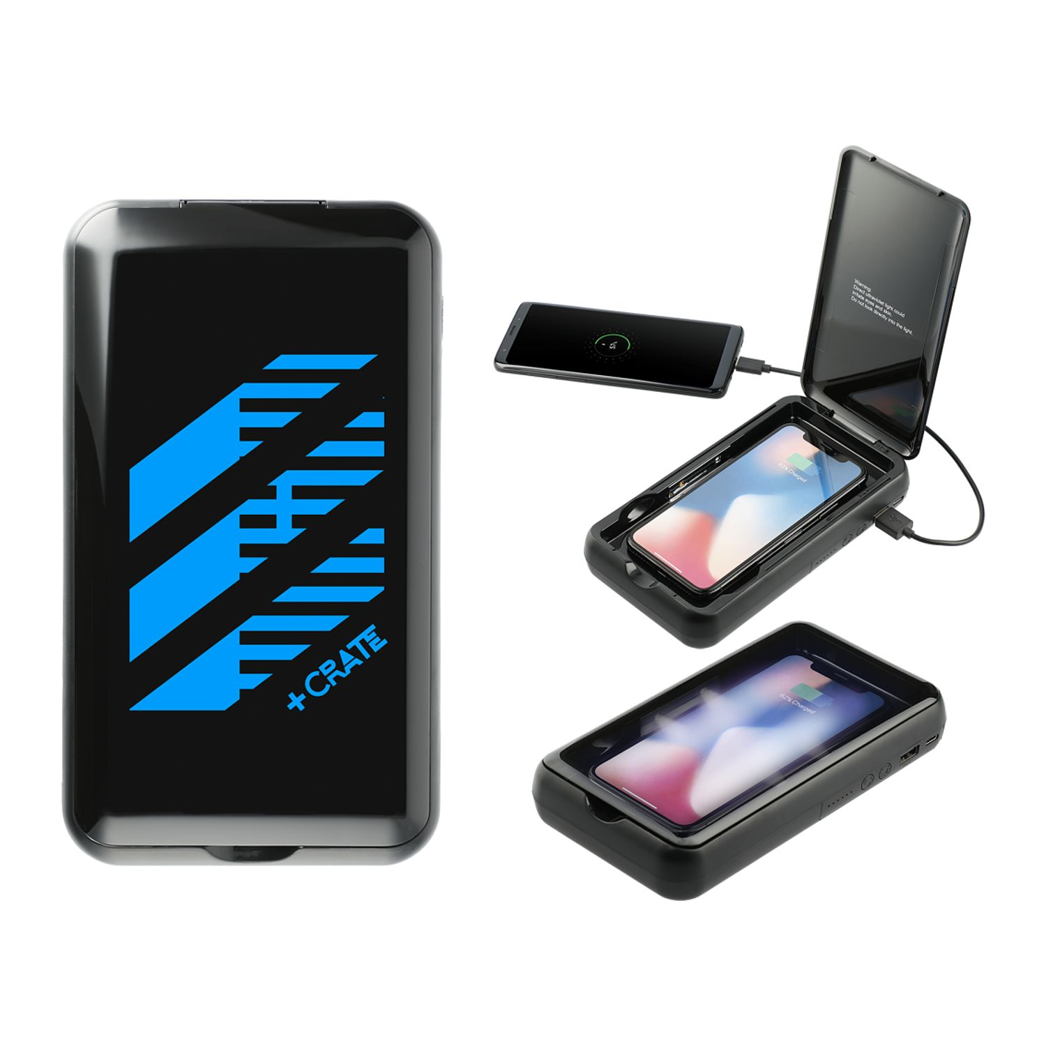 Picture of Pristine 10,000mAh Wireless Power Bank w/UV Sanitizer