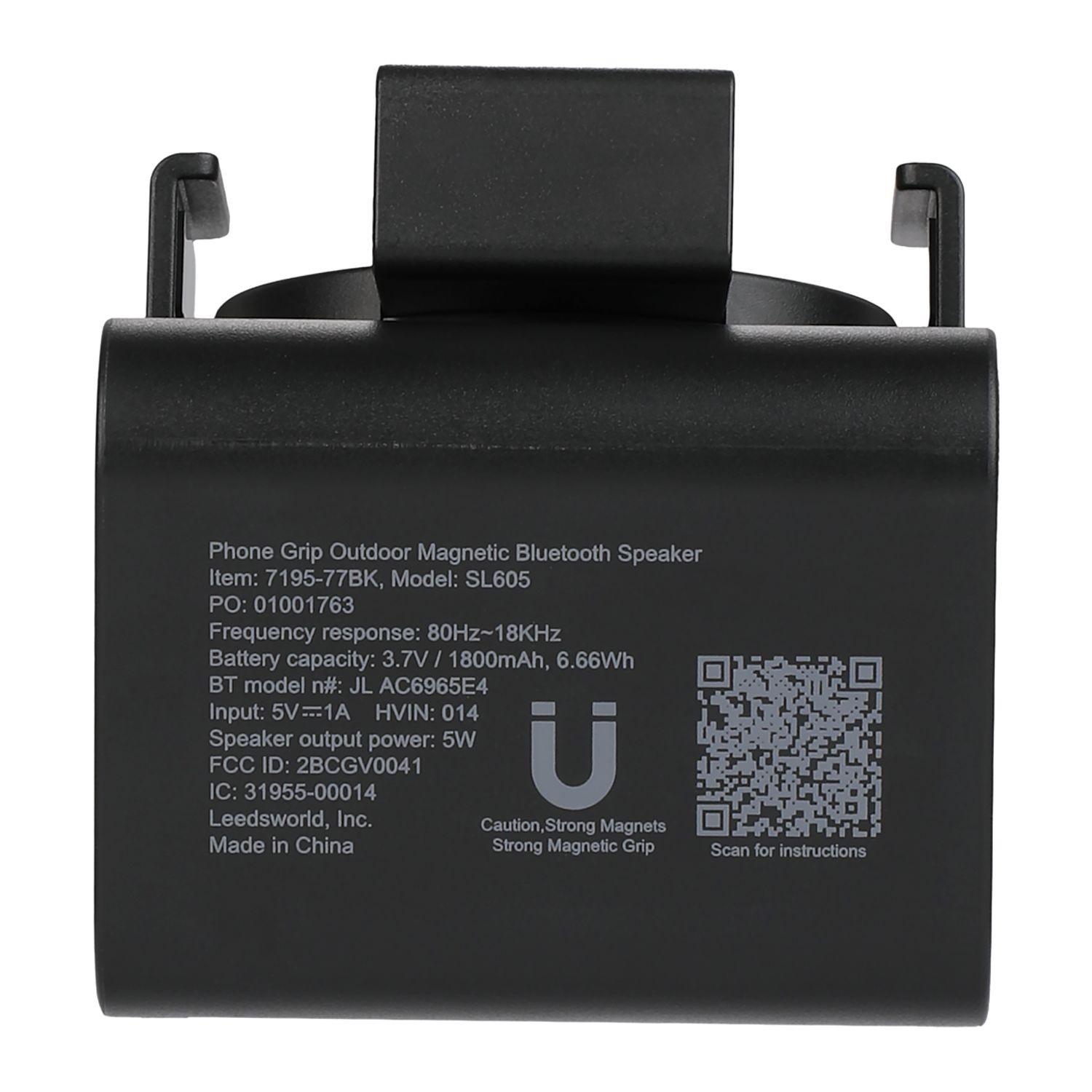 Picture of Phone Grip Outdoor Magnetic Bluetooth Speaker